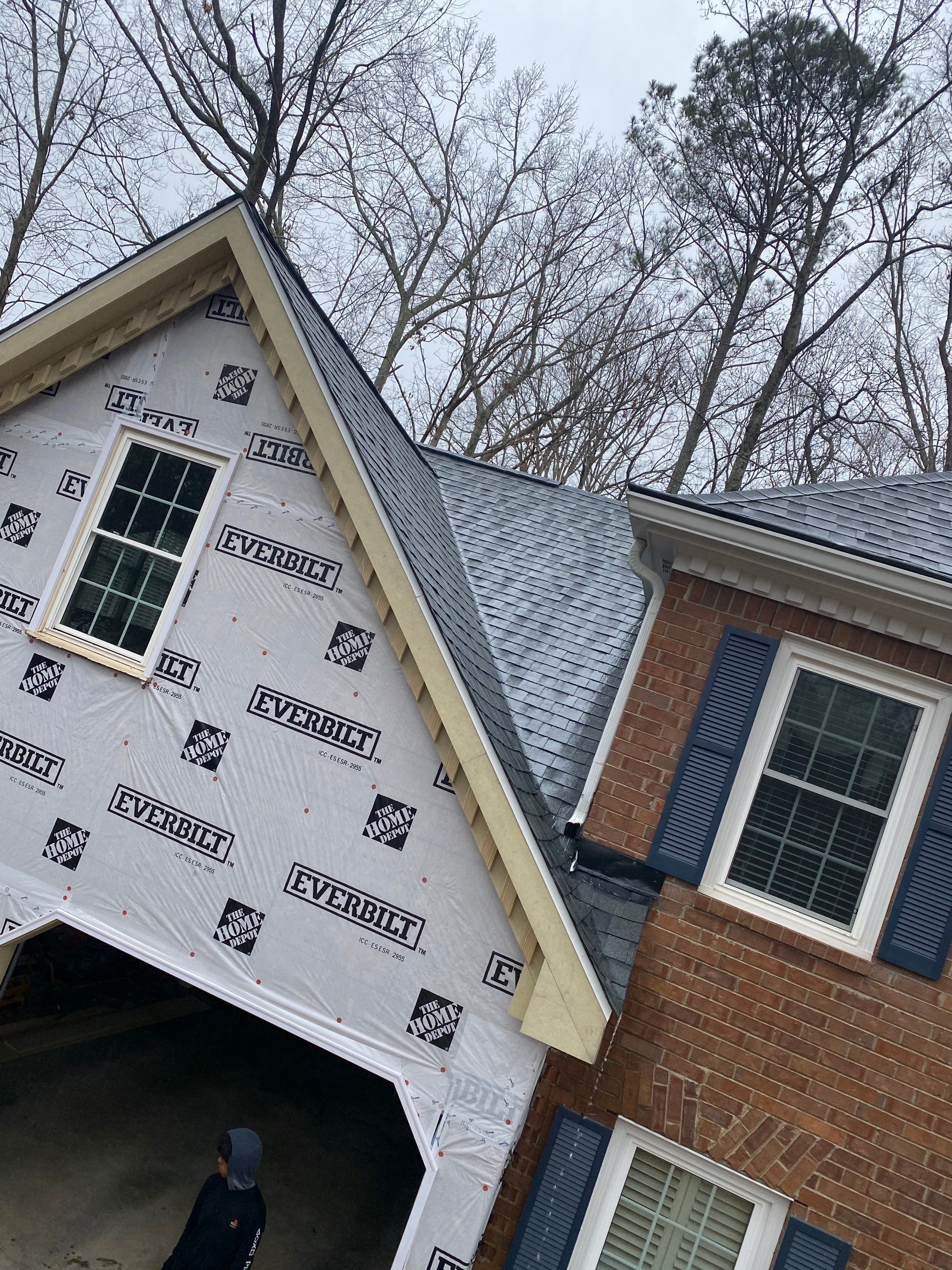 Tree Damage Structural Repair and Exterior Painting in Roswell by Swift Home Renovations