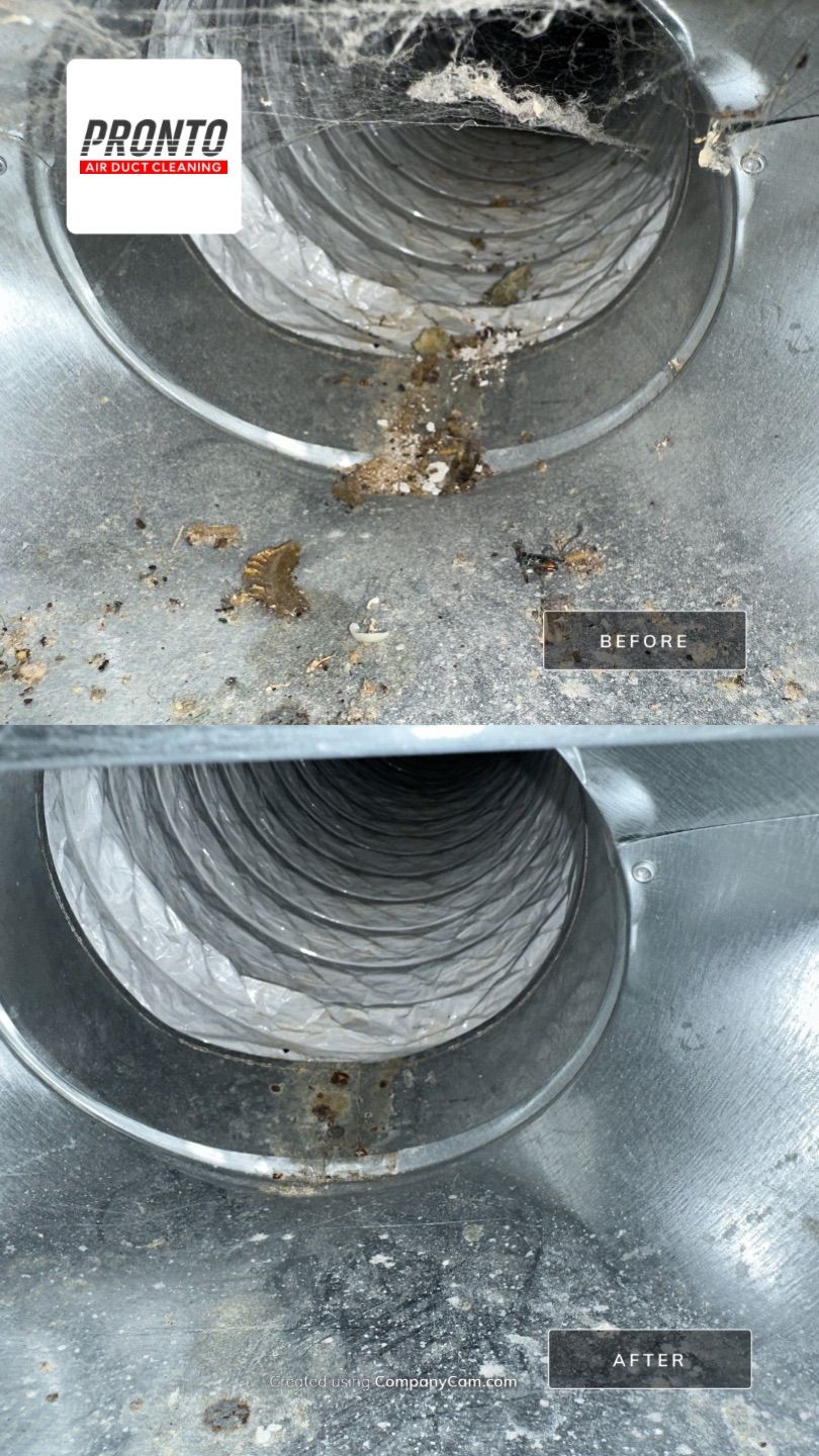 Air duct cleaning using Hypervac by Pronto Air Duct Cleaning