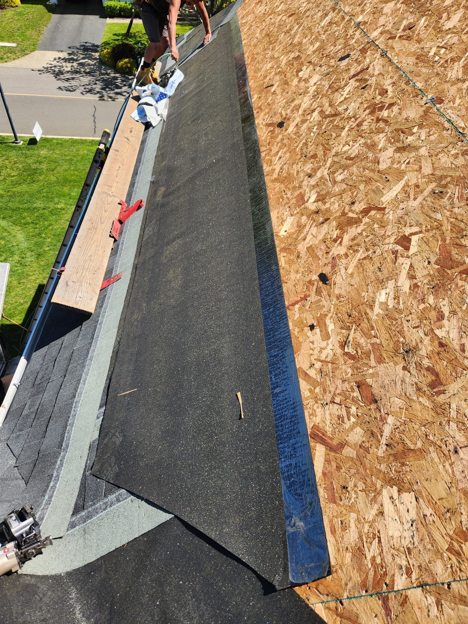 Residential Roofing Installation using Tamko Rustic Black by A Plus Exterior