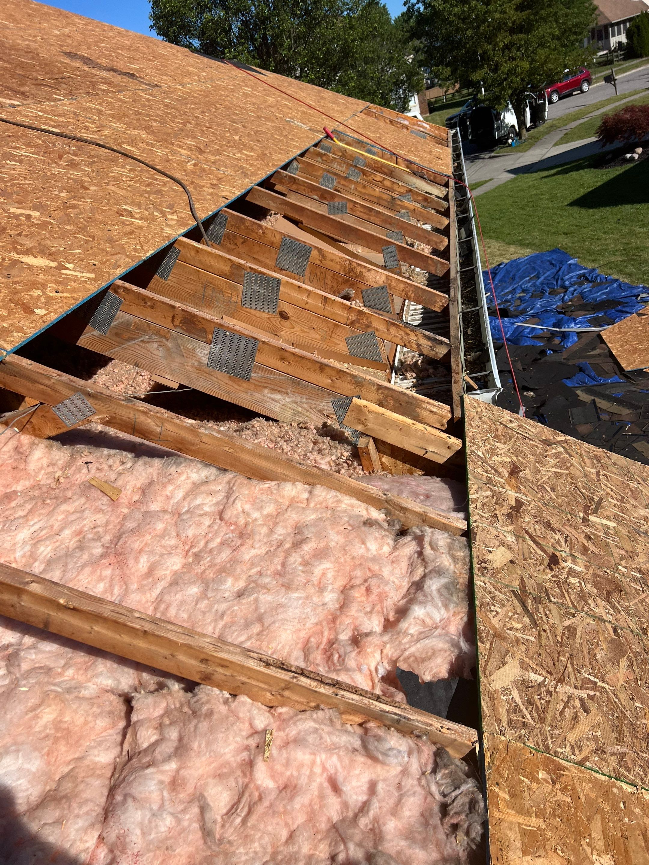 Residential Roofing Installation using IKO dimensional shingles by SOS Home Ohio 