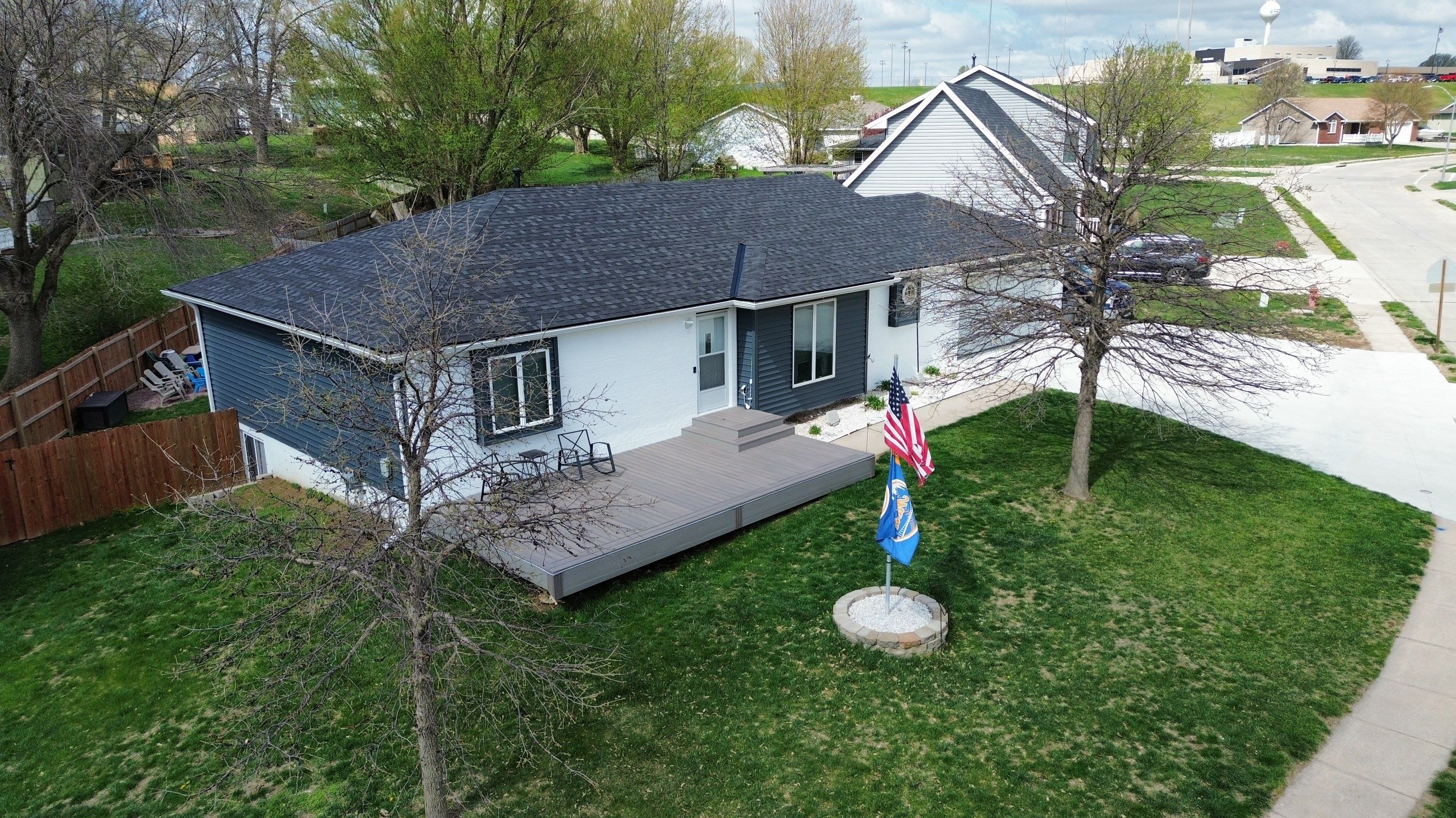 Roofing / Siding / Gutters using IKO Dynasty Granite Black / Norandex Siding by Lightning Exteriors