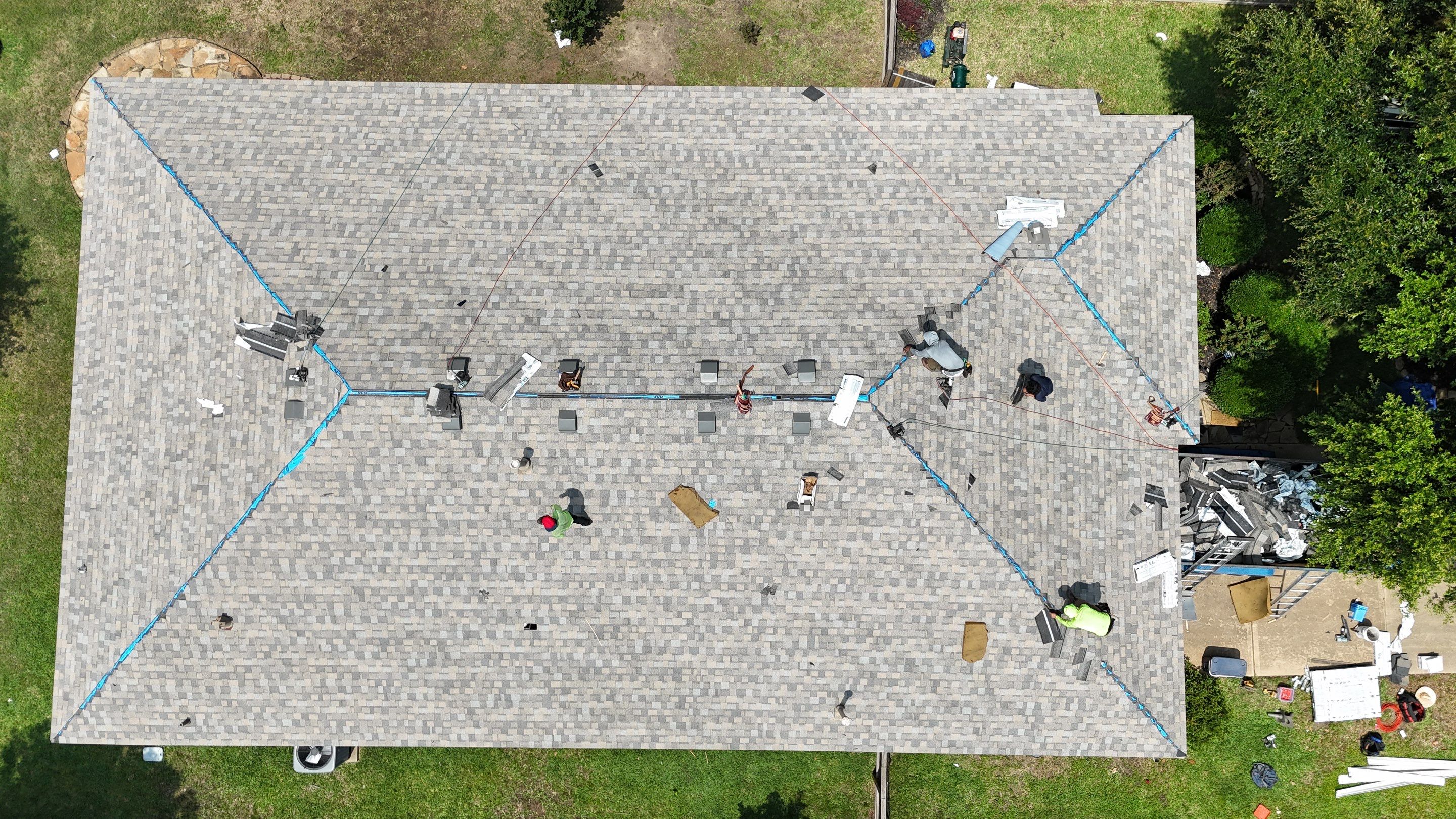 Residential Roofing & Gutter Installation using IKO Dynasty by Core Four Roofing