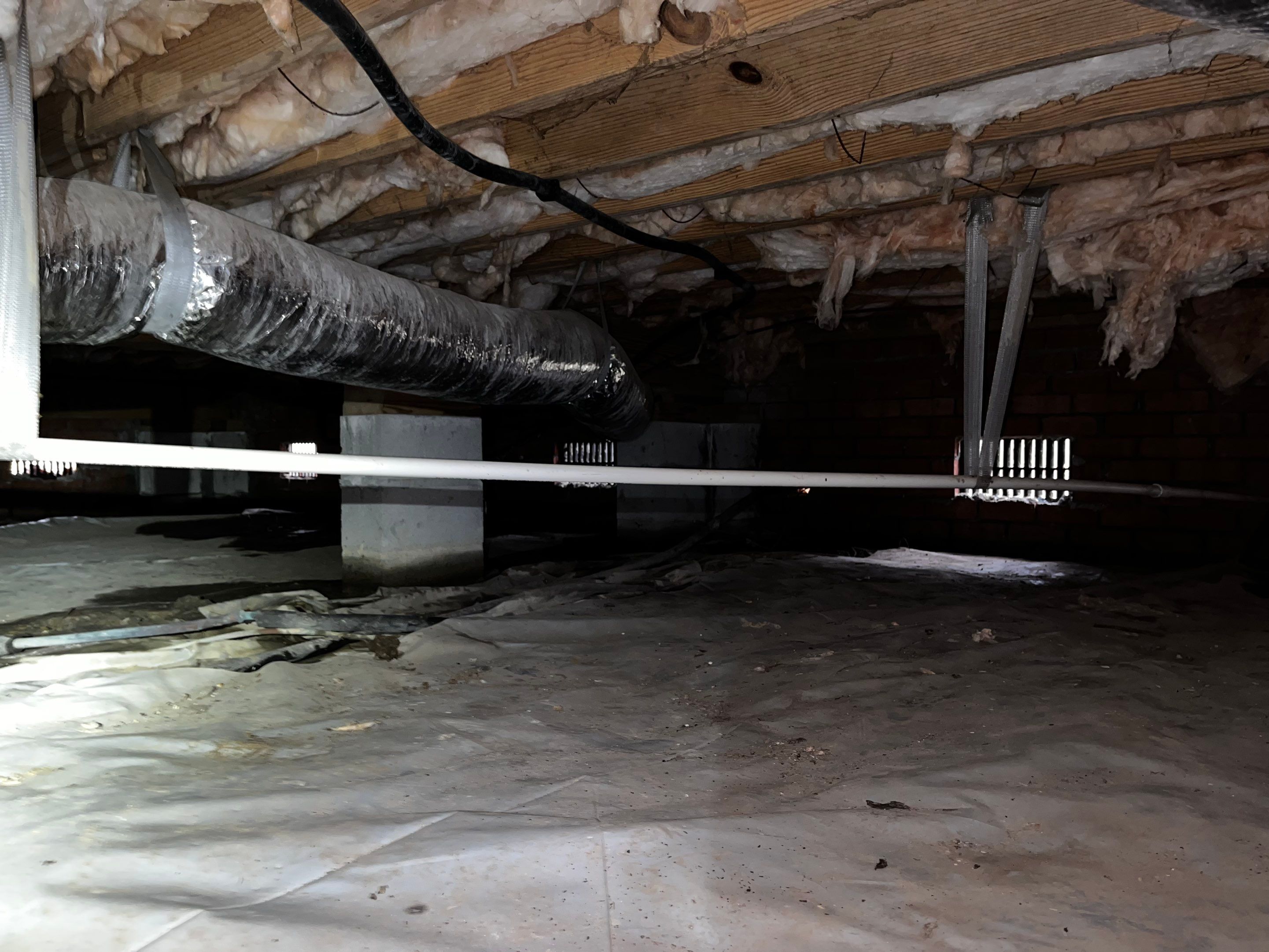 Impact Choice Encapsulation with French Drain and Crawlspace Doors by Impact Crawlspace
