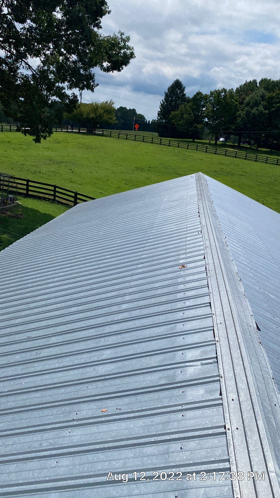 Beautiful Standing Seam Metal Roof by Just In Time Roofing and Restoration
