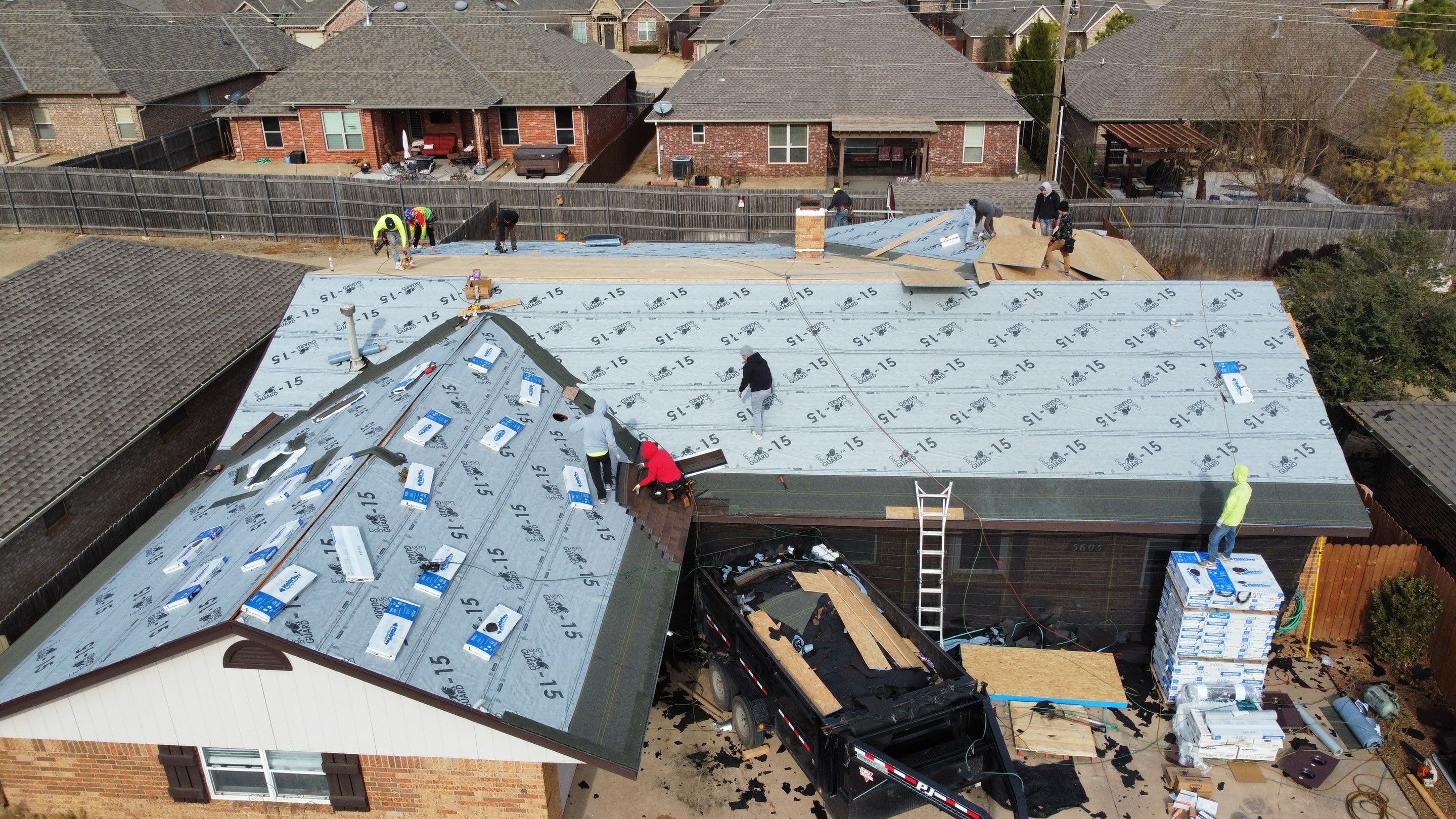 Malarkey Class 3 Antique brown install by Icon Roofing And Construction 