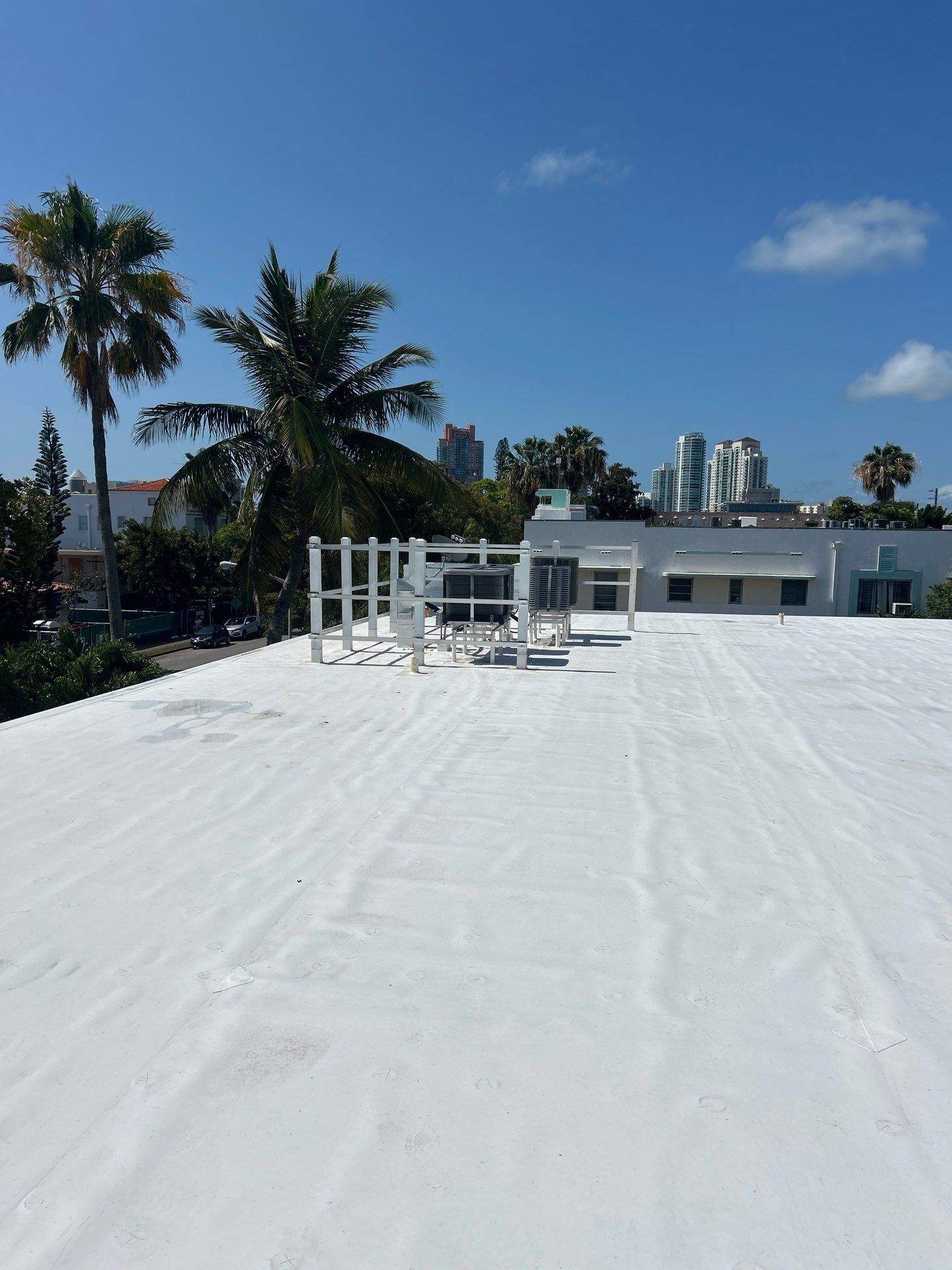 Miami Beach Condominium Complete Flat Roof and TPO Installation by AJF ROOFING INC