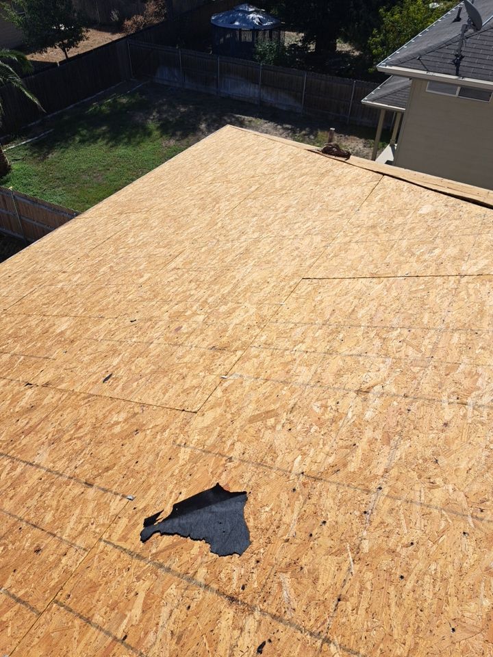 Reroof w/ window repairs by Heaven Sent Roofing, LLC 