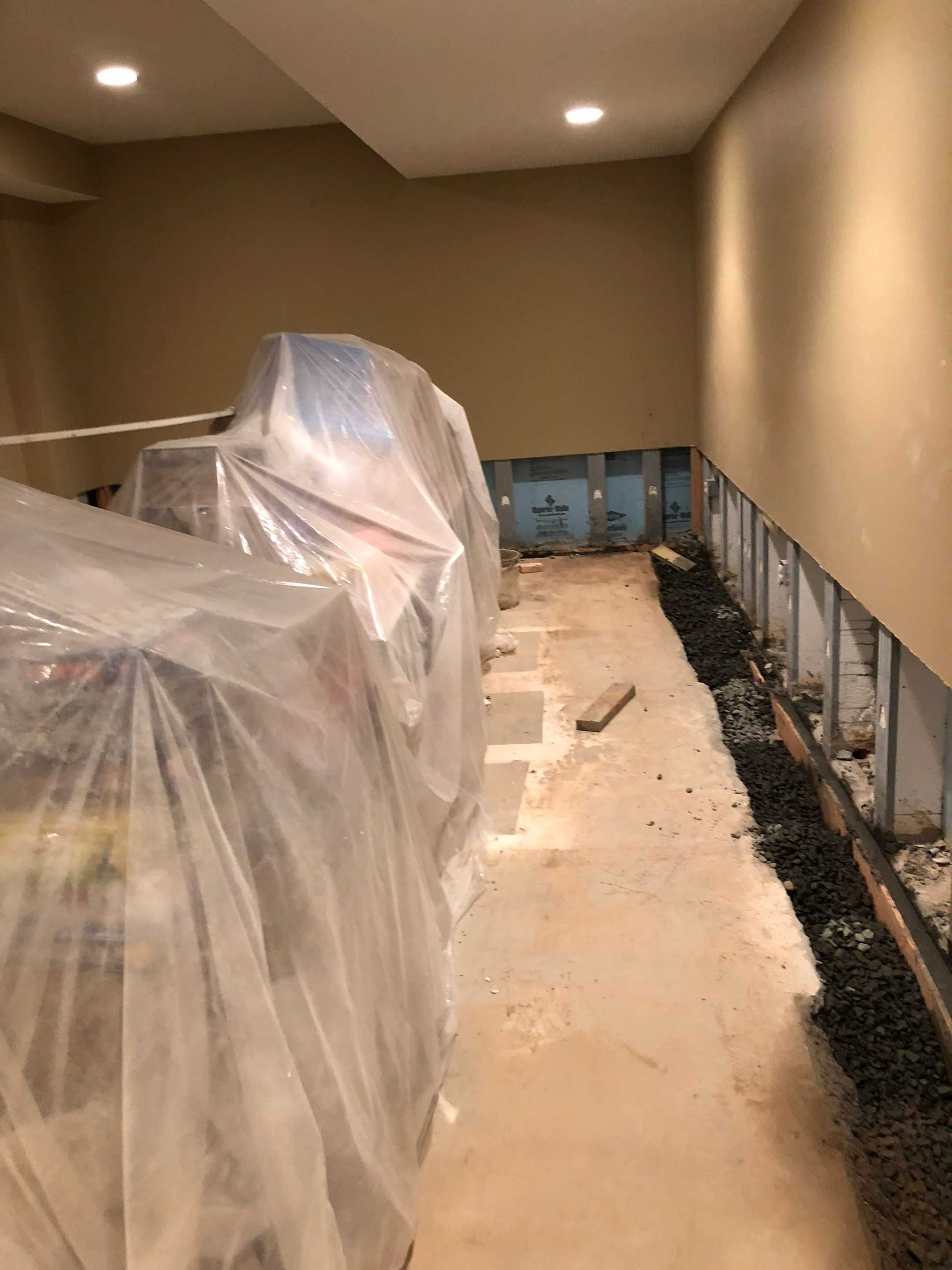 Interior French Drain Job in Summit, NJ by Pure Service Pro, LLC 