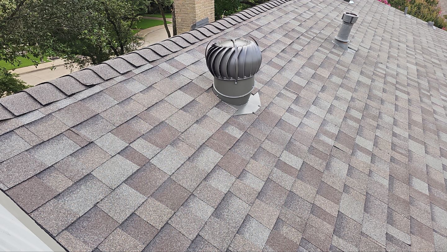 Lake Highlands Roof Replacement Below 4/12 Pitch by Bert Roofing Inc
