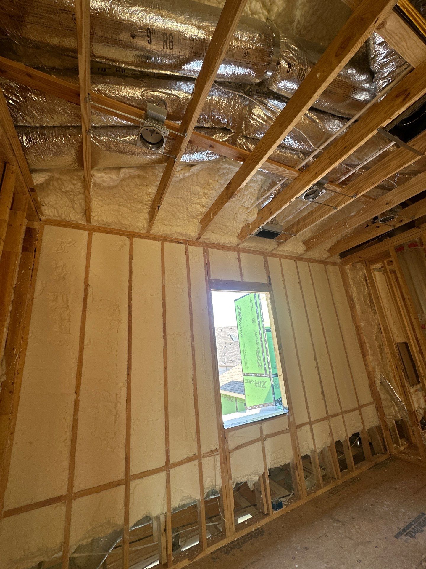 Another beautiful custom home in Dallas fully encapsulated ✔️ by Apex Insulation Solutions