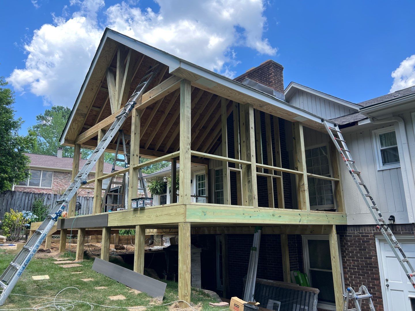 Burntleaf - Screen Porch by Pillar and Pine