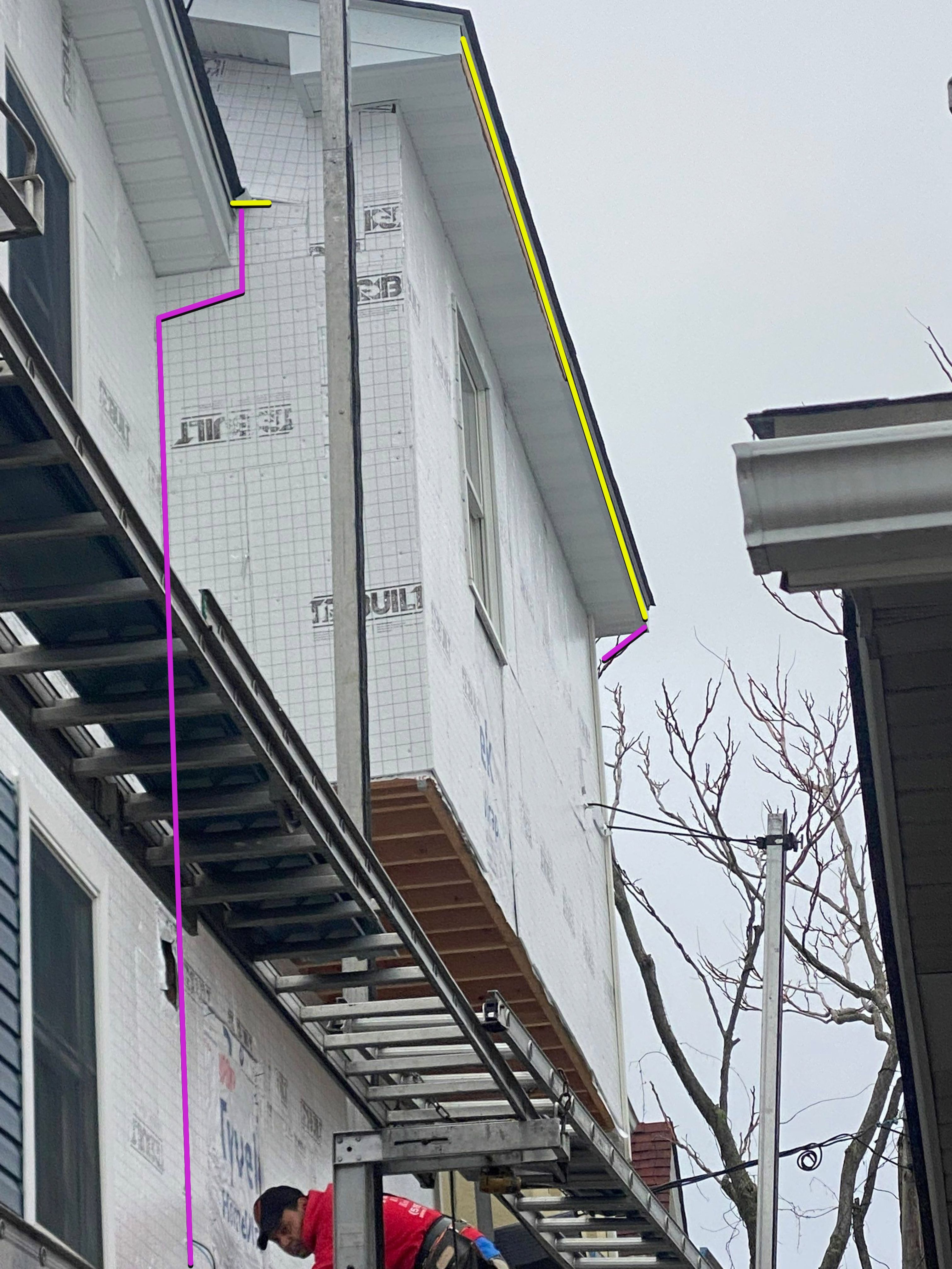 House lift in the westend of Long Beach.  by Above All Gutters 