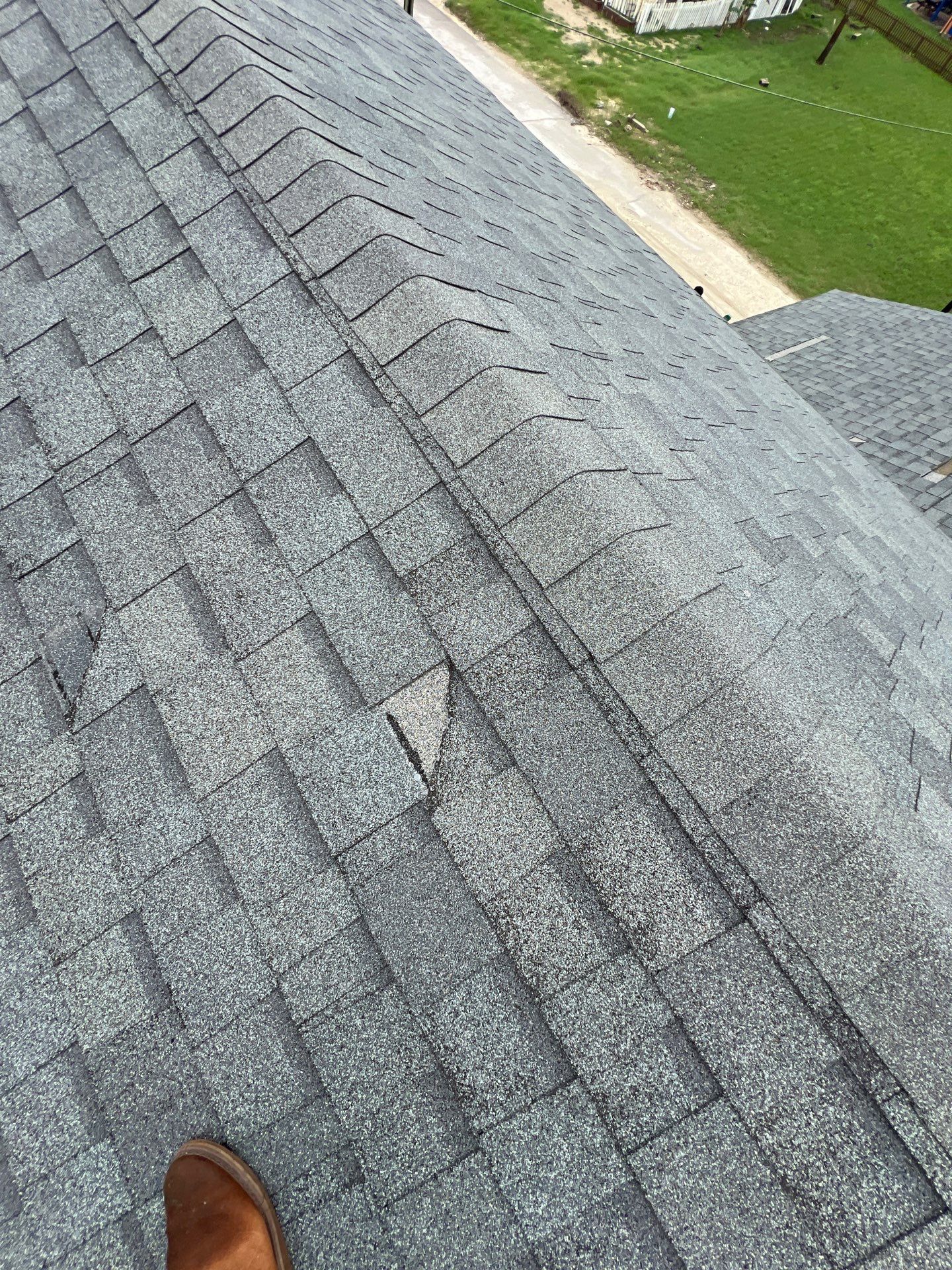 Hail Damage using Owen's Corning Duration (Lifetime) Shingles by Roof Repair Company