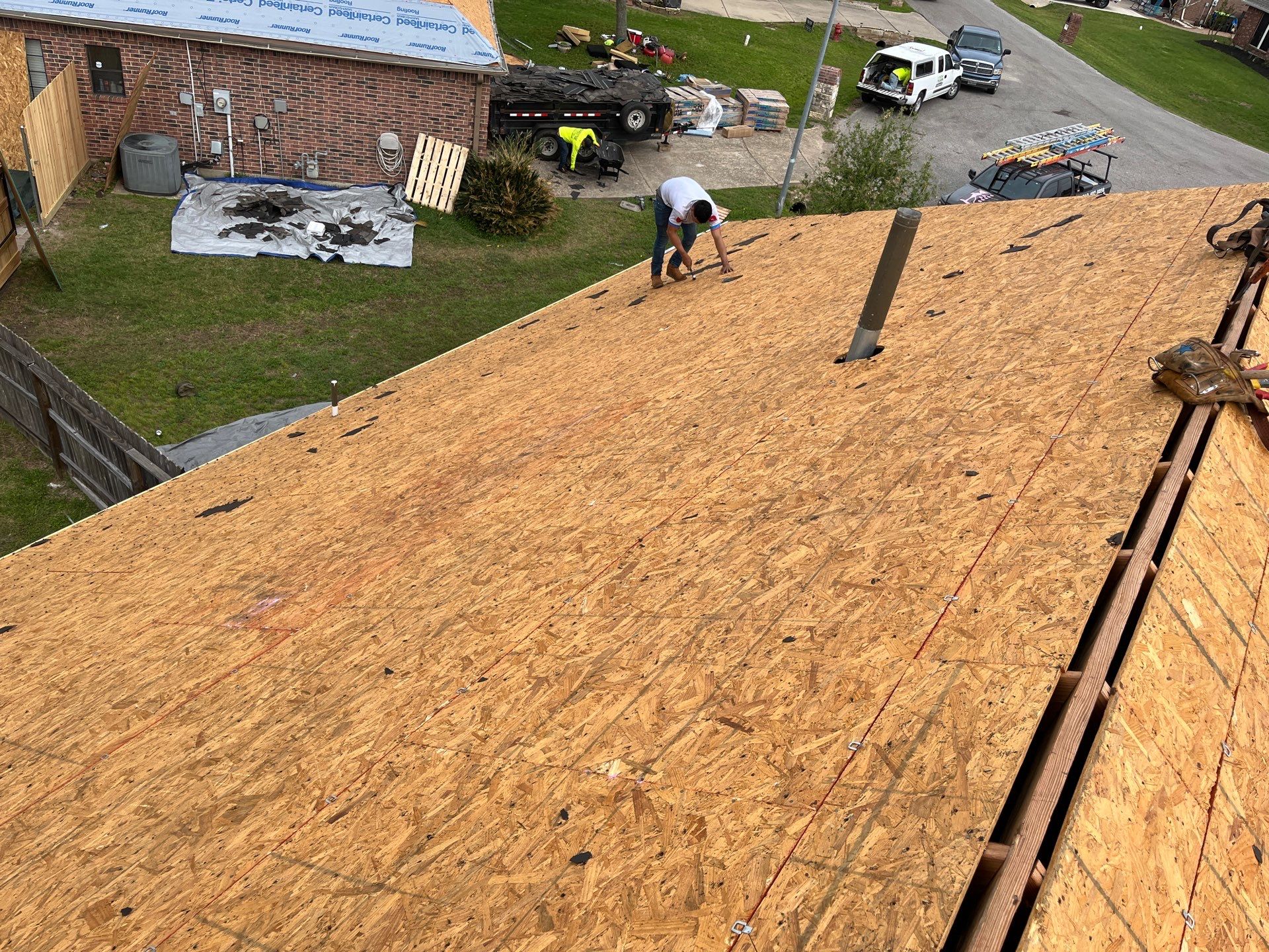 Hail Damage using Owen's Corning Duration (Lifetime) Shingles by Roof Repair Company