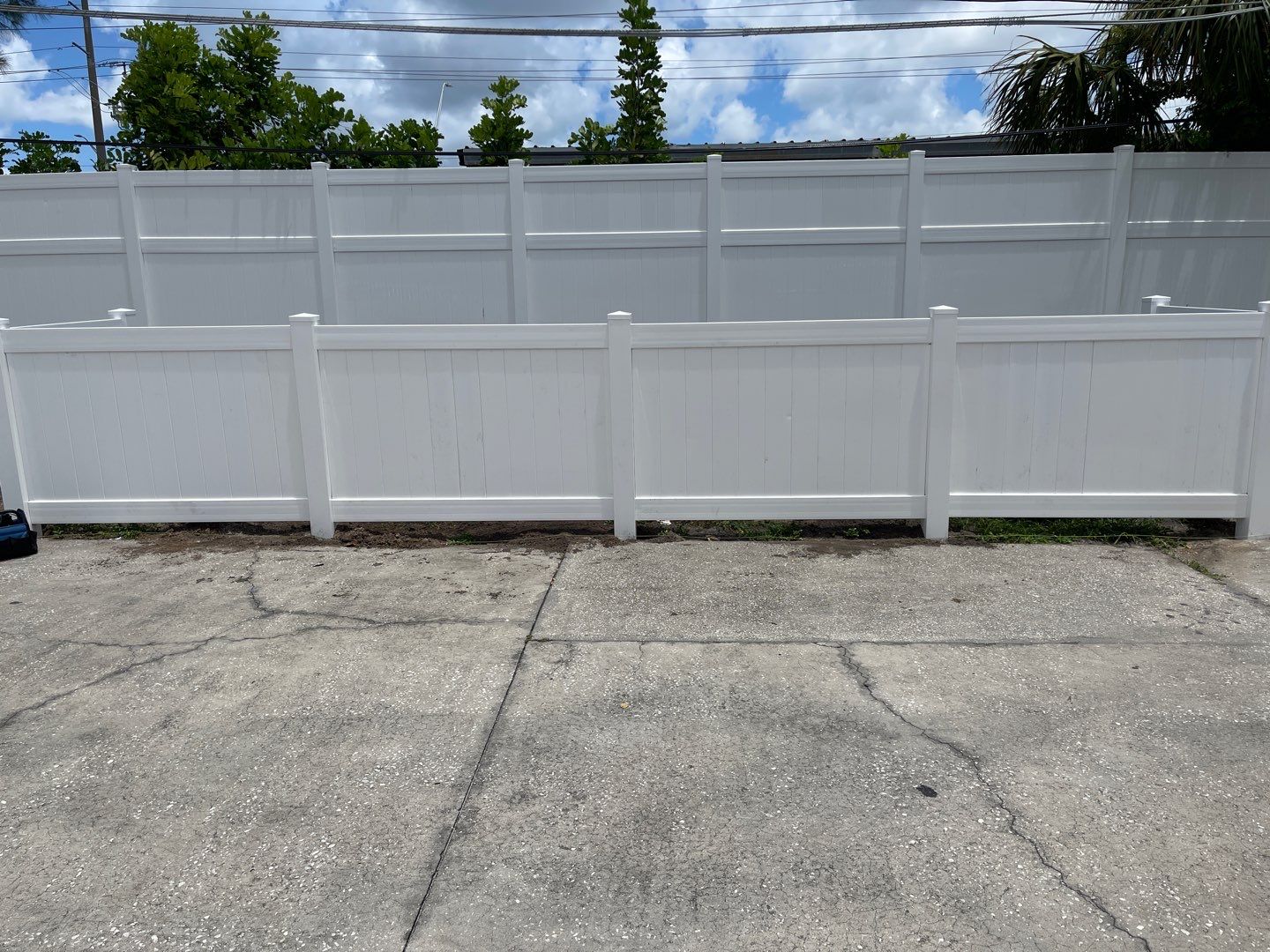 Bradenton, FL 6+2 White Vinyl Privacy Fence  by Asap fence and gates, LLC