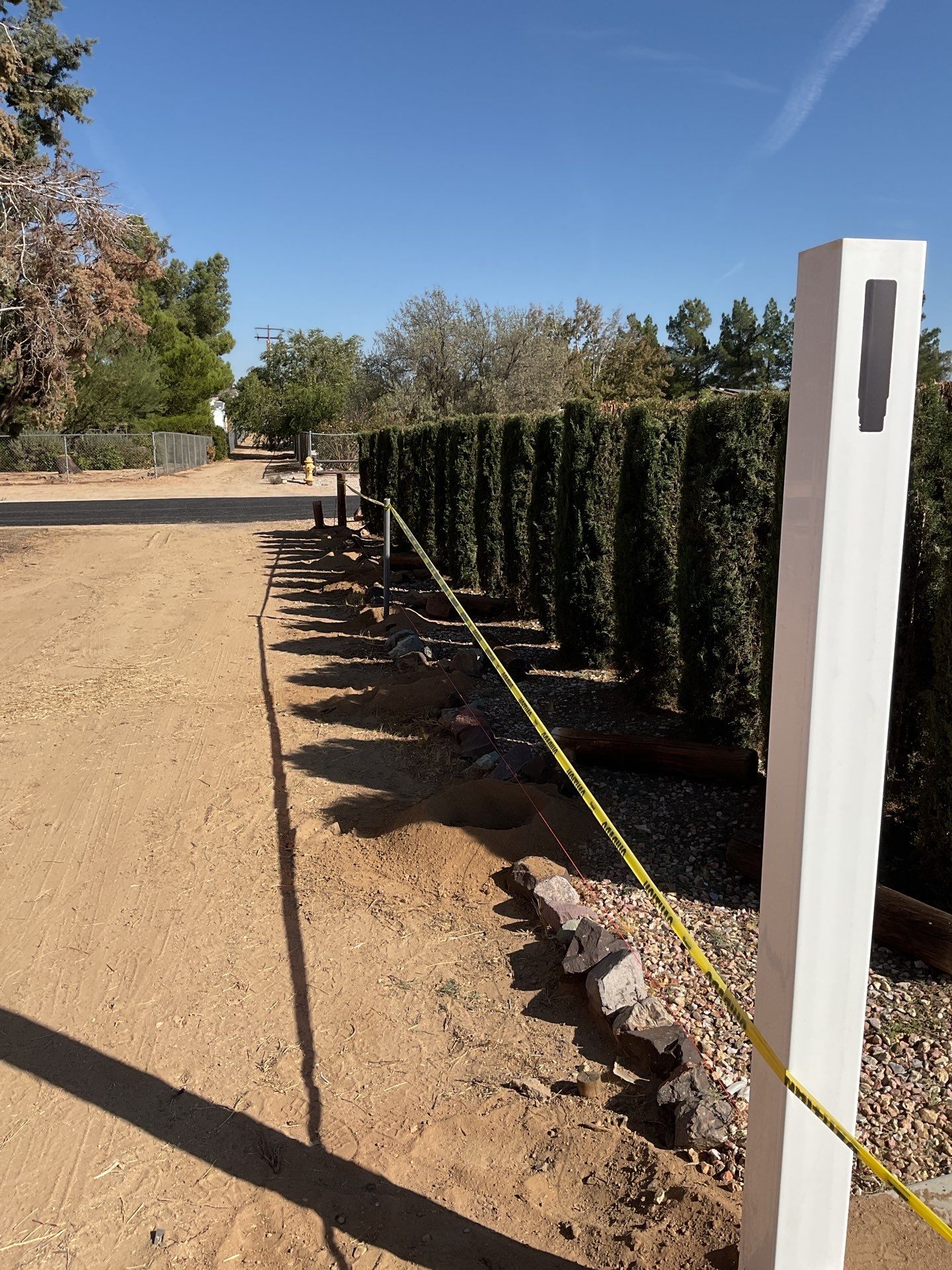 Fence Installation using Ranch Style Vinyl by Fence Guys Inc. 