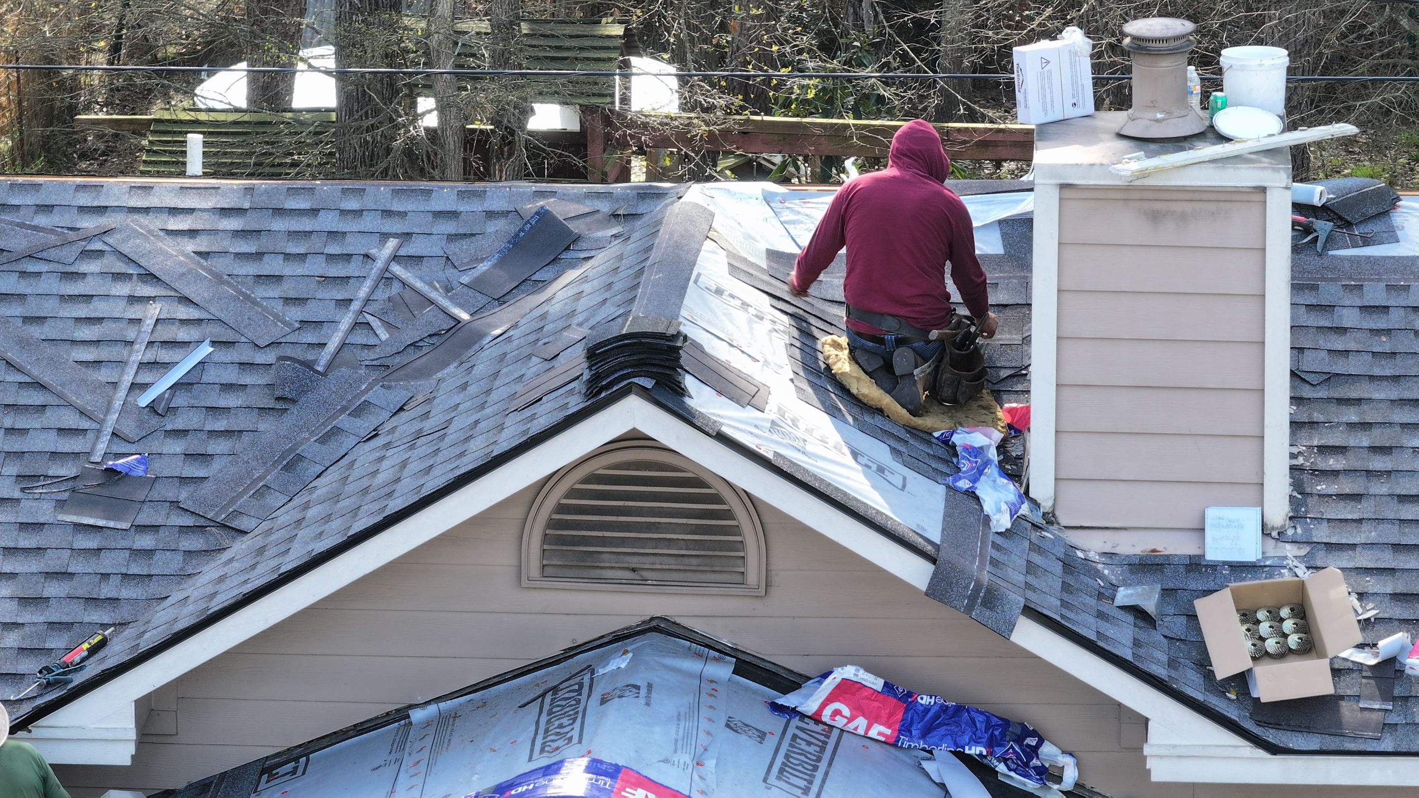 GAF Timberline HD Roof Replacement — Conroe, TX by PL Roofing & SB Roofing, LLC.