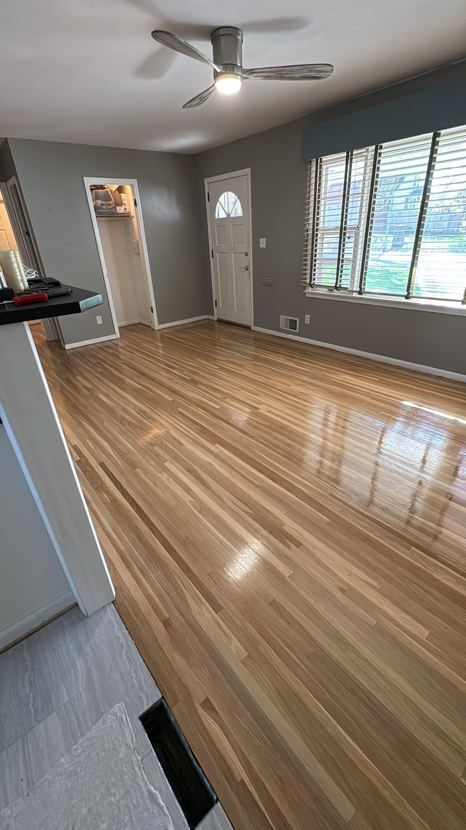 Hardwood Floor Refinishing in Prairie Village Home by Rippnfinish