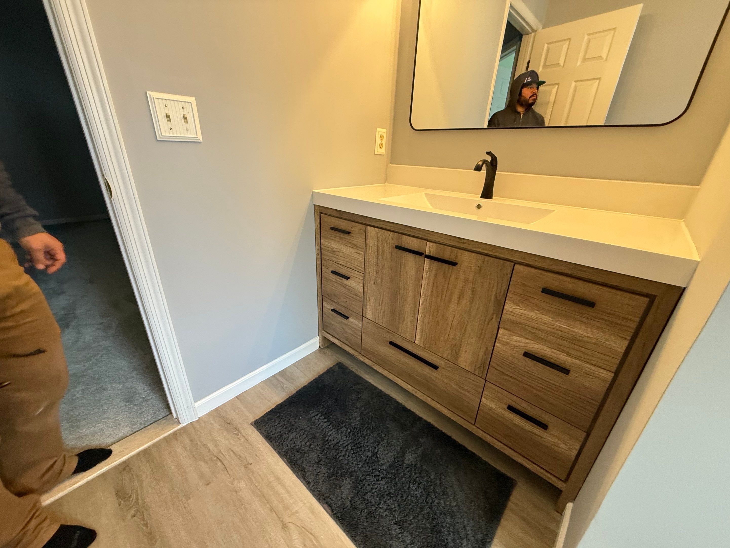 Bathroom Remodel using Tile by Home Concepts Construction