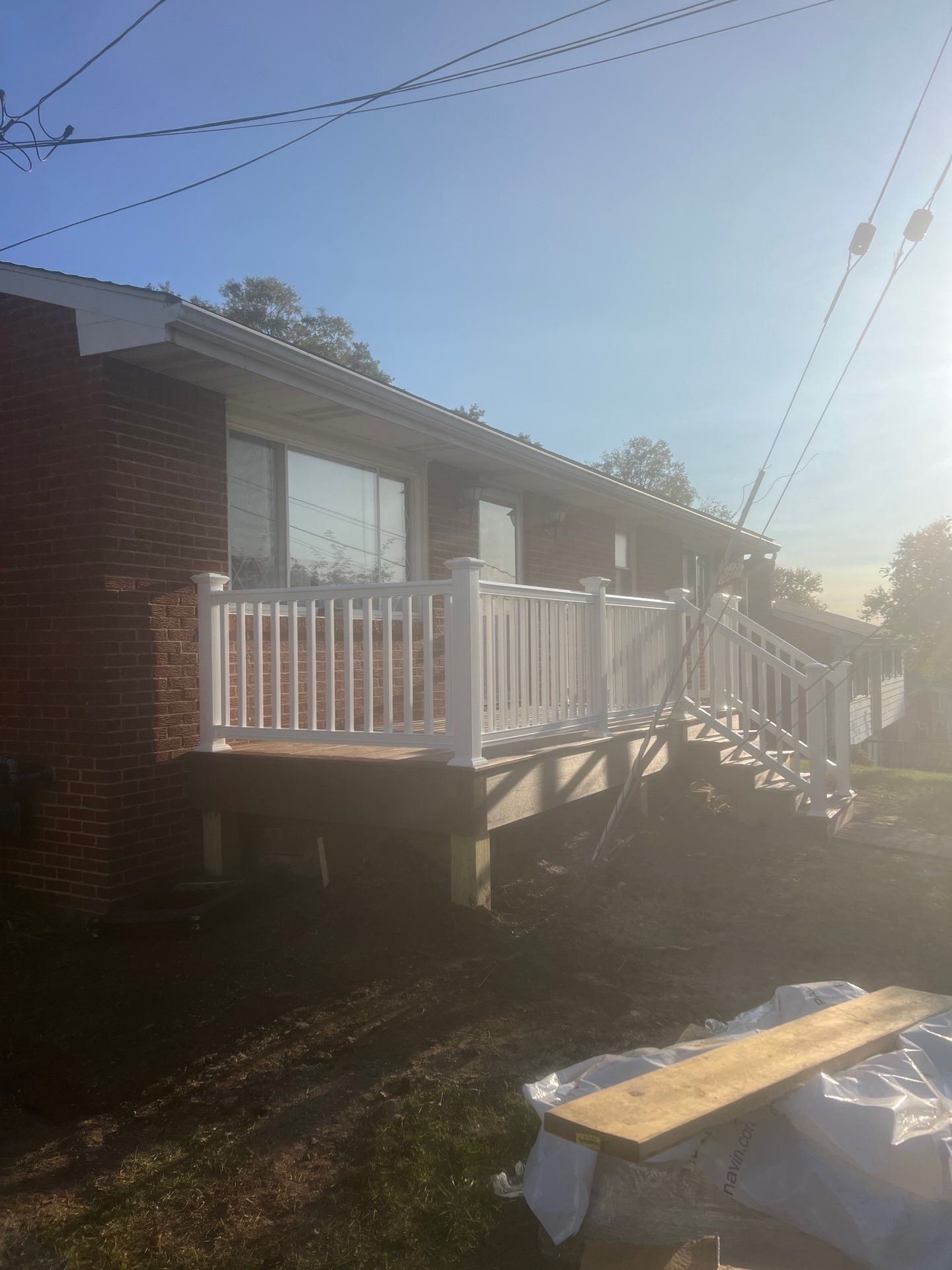 Deck and roof replacement  by Cousins Roofing Siding & Decks