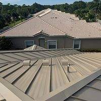 24ga 1.5" Mechanical Seam Sierra Tan by Total Roofing System The Metal Roof Experts