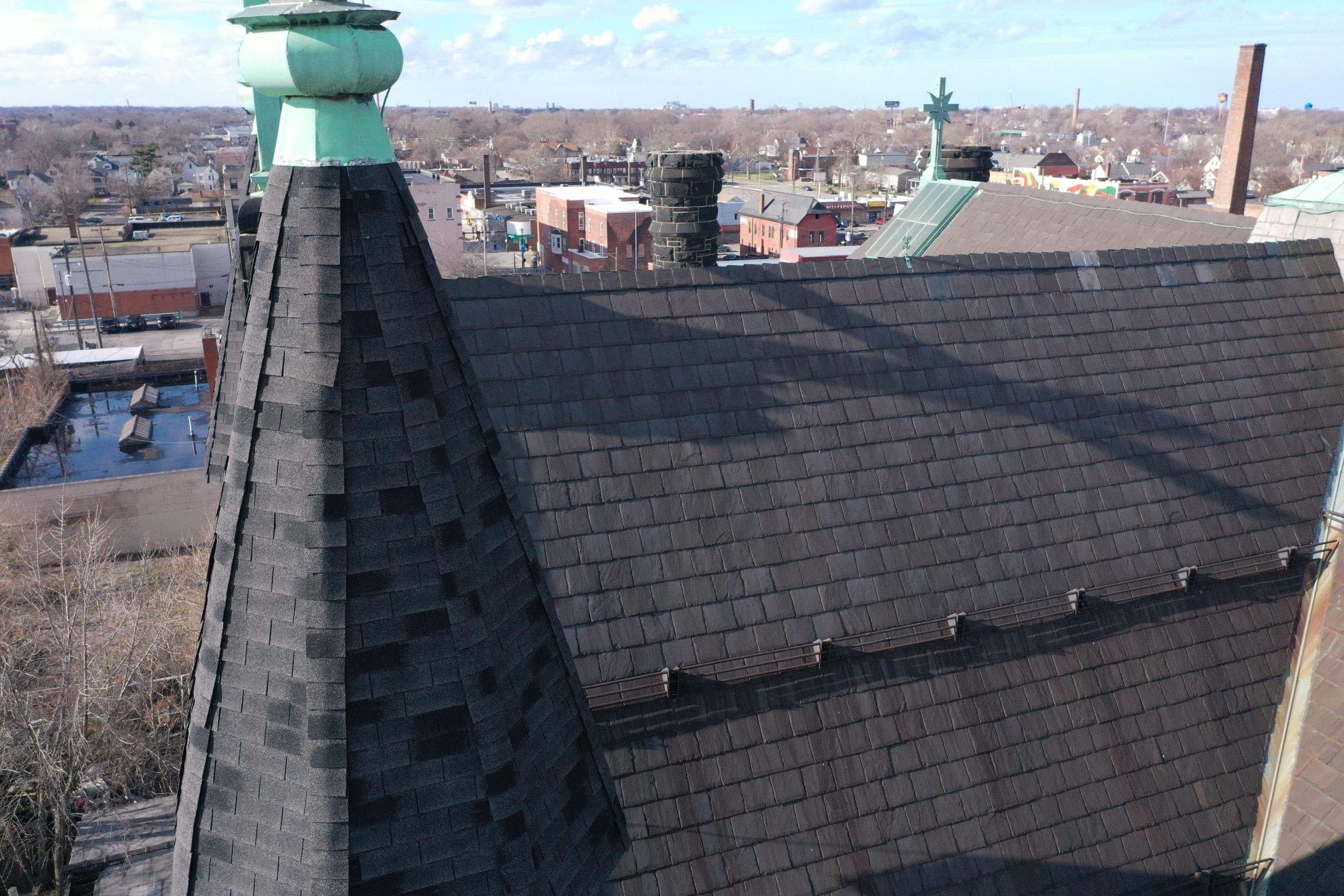 Drone Inspection by Absolute Roofing and Construction