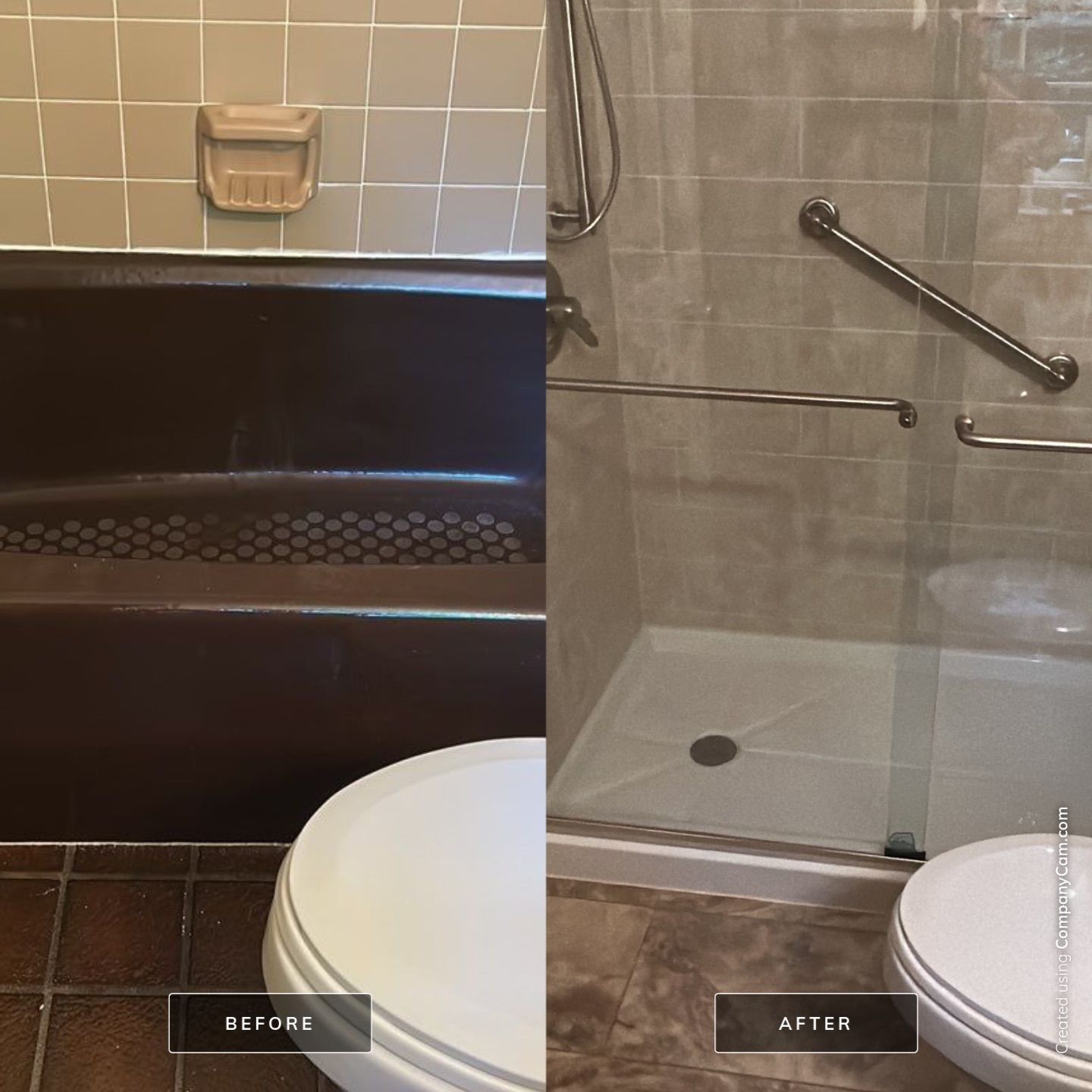 Tub to Shower w/ Repair by BathPlanet SW Virginia
