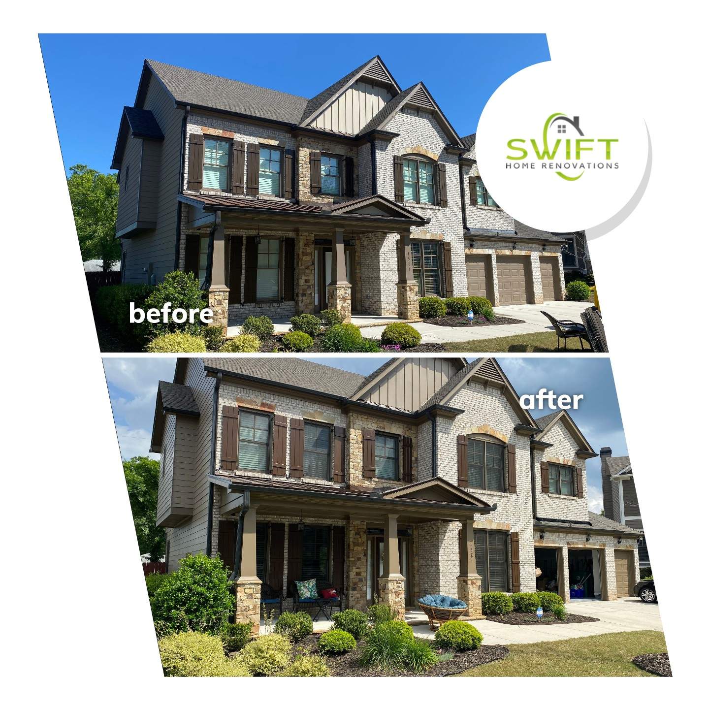 Exterior Painting and Trim Refresh for a Two-Story Smyrna Home by Swift Home Renovations