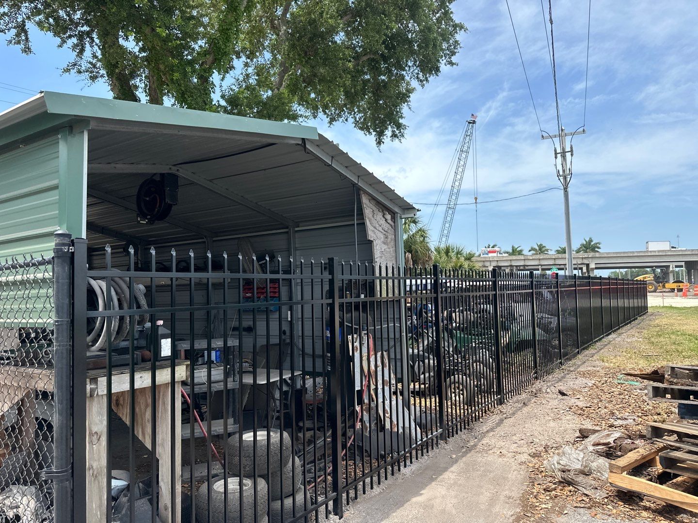 Aluminum Fence Installation using Black 3 Rail Aluminum Fence by Asap fence and gates, LLC
