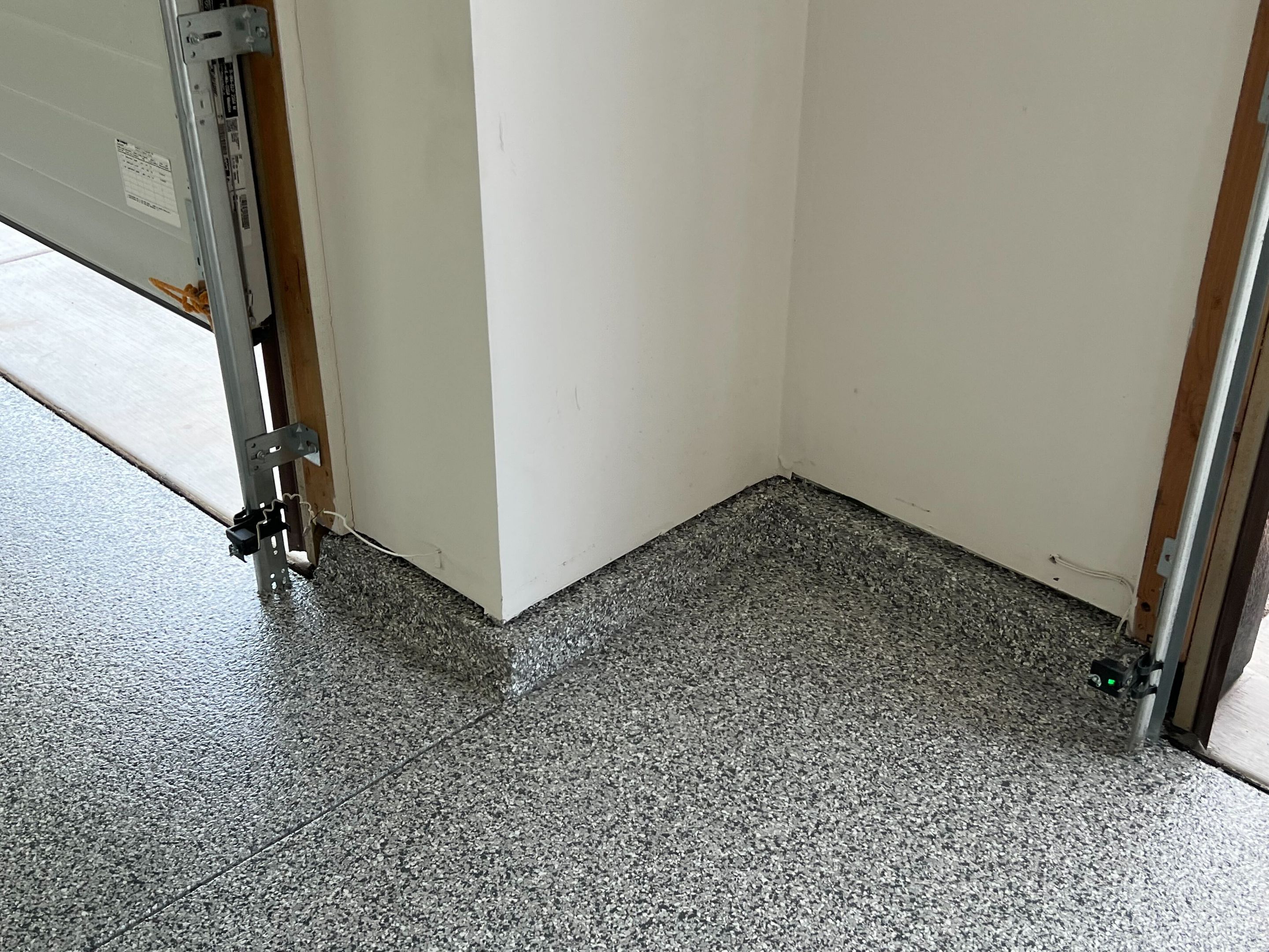 Garage Transformation using Slate Stone by Croc Coatings, LLC