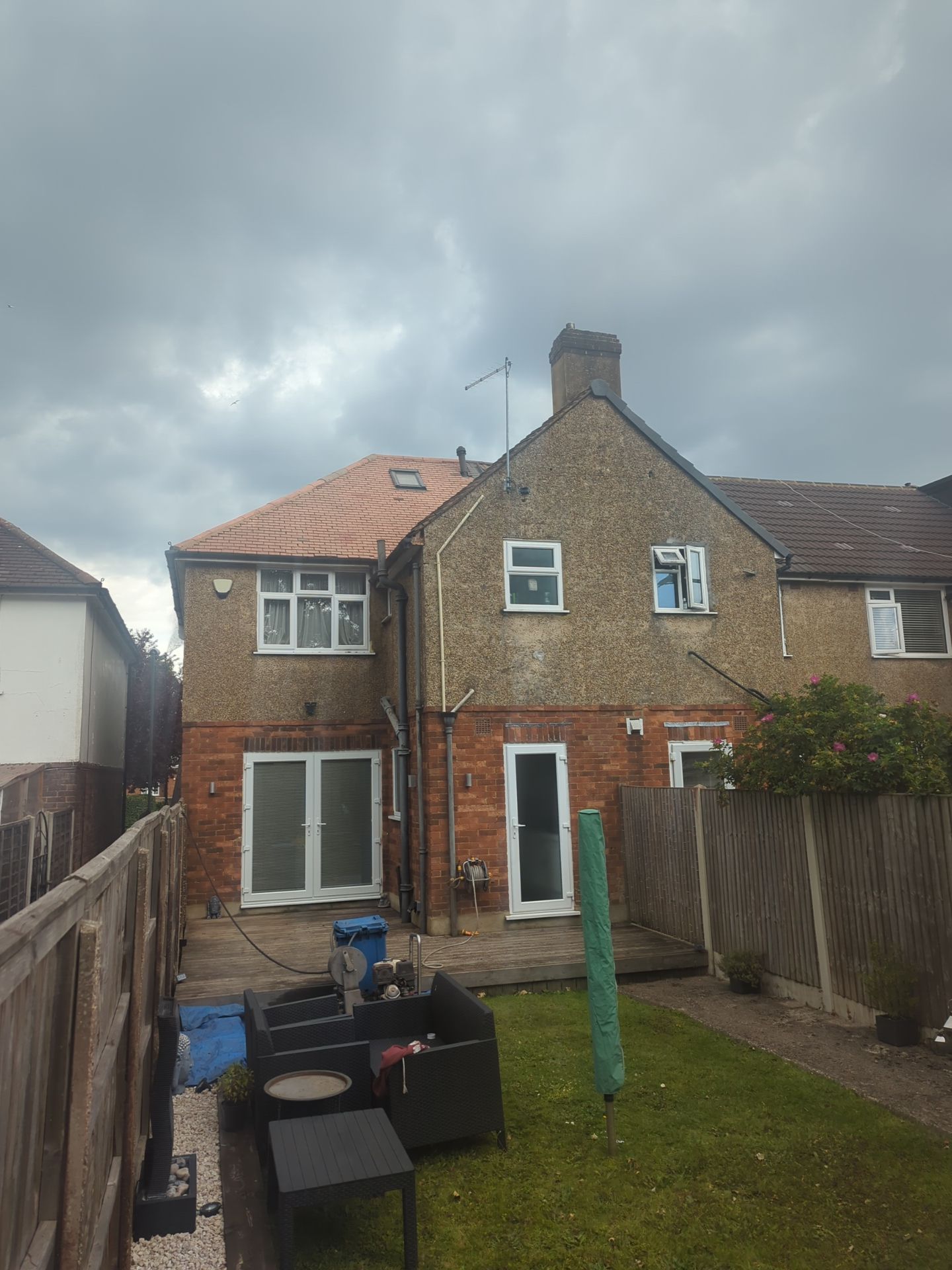 Roof Clean  - Moss Removal - Gutter Clean using Honda 15lpm Low Pressure Washing Machine by Ges Exterior Cleaning ltd