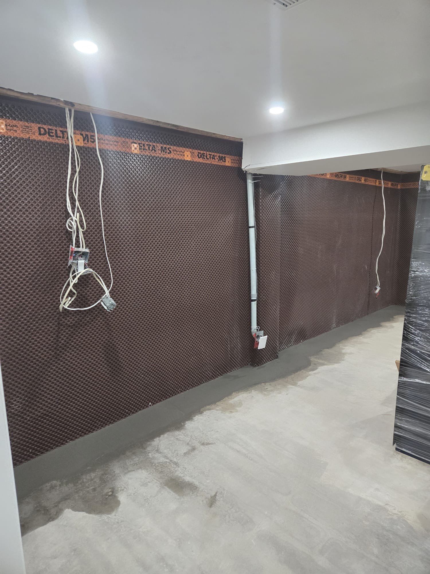 Interior French Drain and Sump Pump Installation in Vaughan by Canada Waterproofers Inc