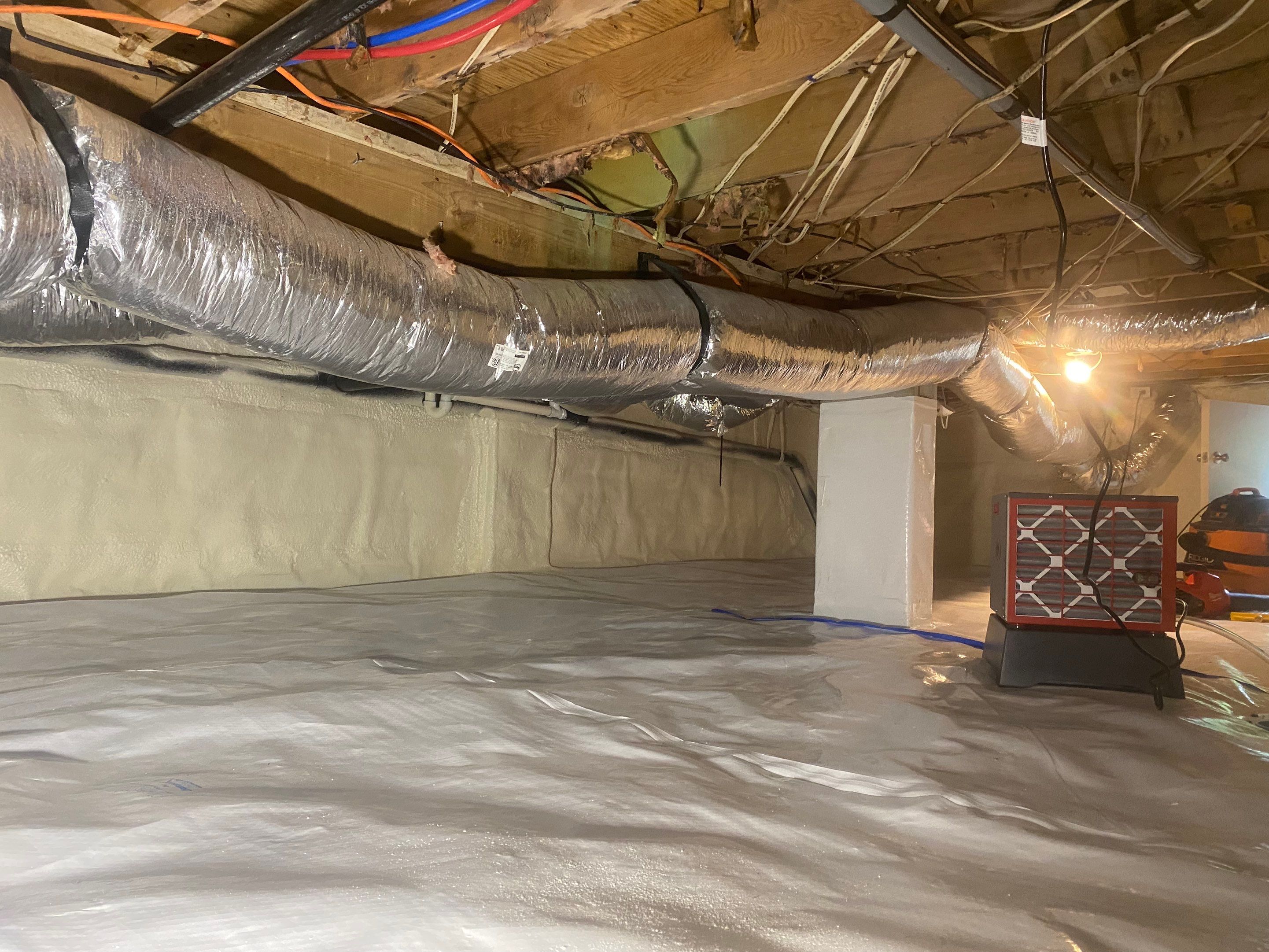 Crawlspace repair using cleanspace by Burke Home Services