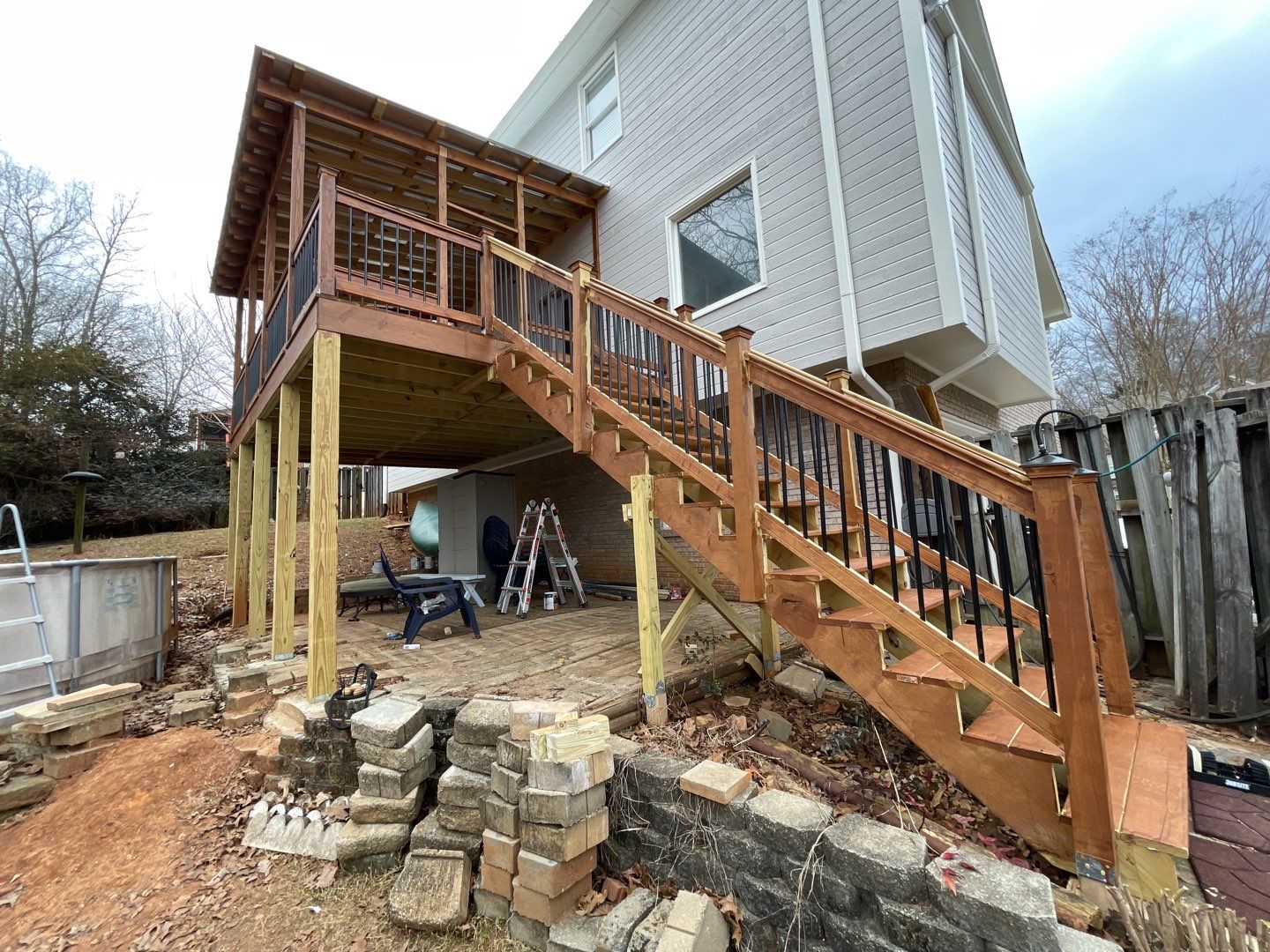 Balmoral Estates Screened Deck  by Pillar and Pine