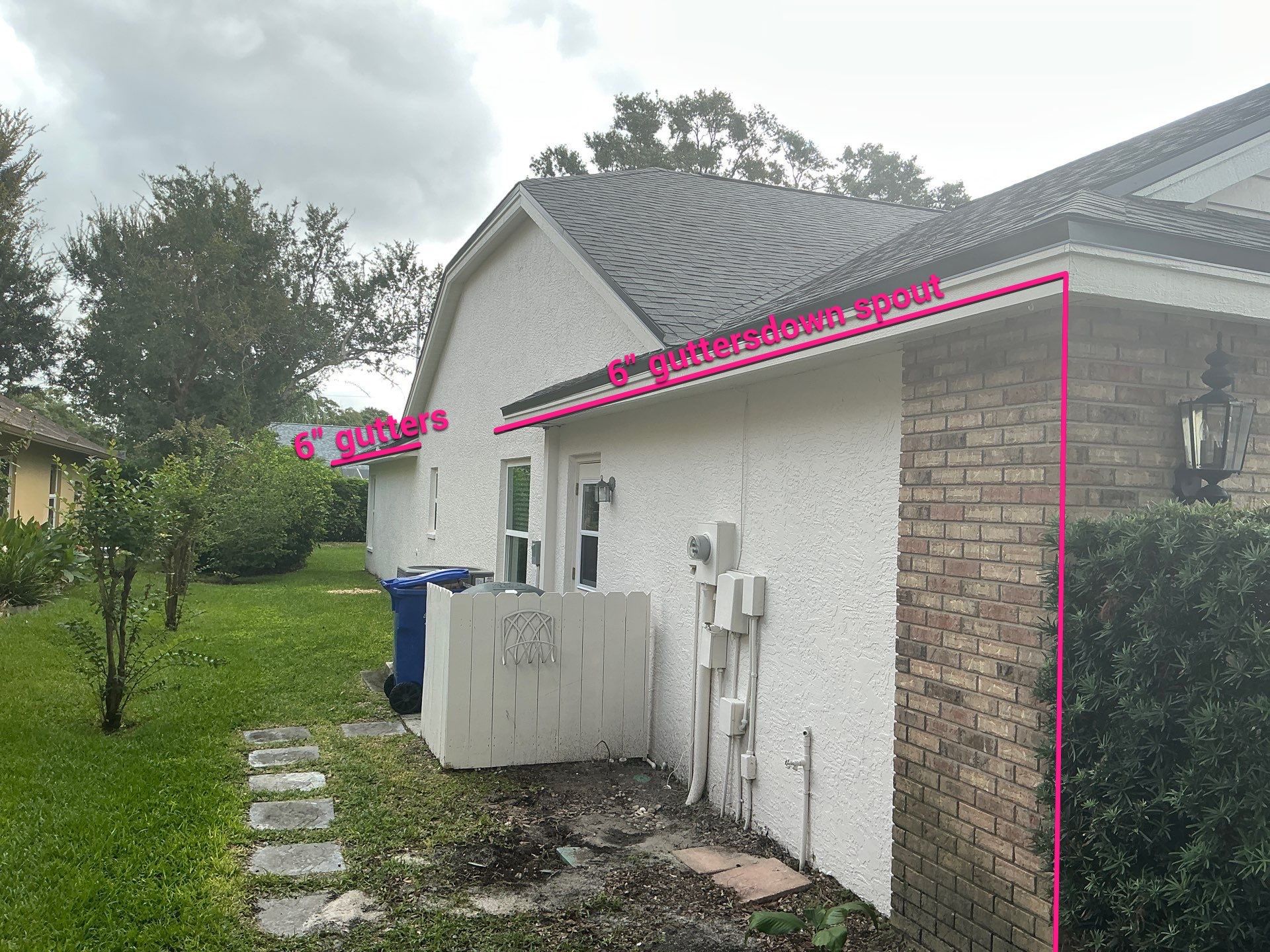 6 Inch Seamless Gutters using K-Style Seamless Gutters in Palm Harbor FL by Gutter Professors