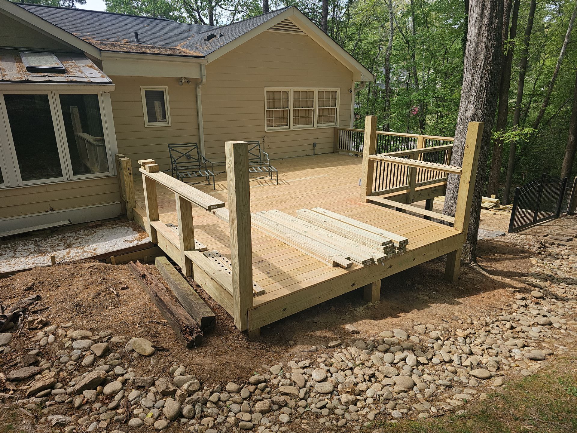 New Deck Construction & Site Improvements by Billy Weatherspoon Contractor