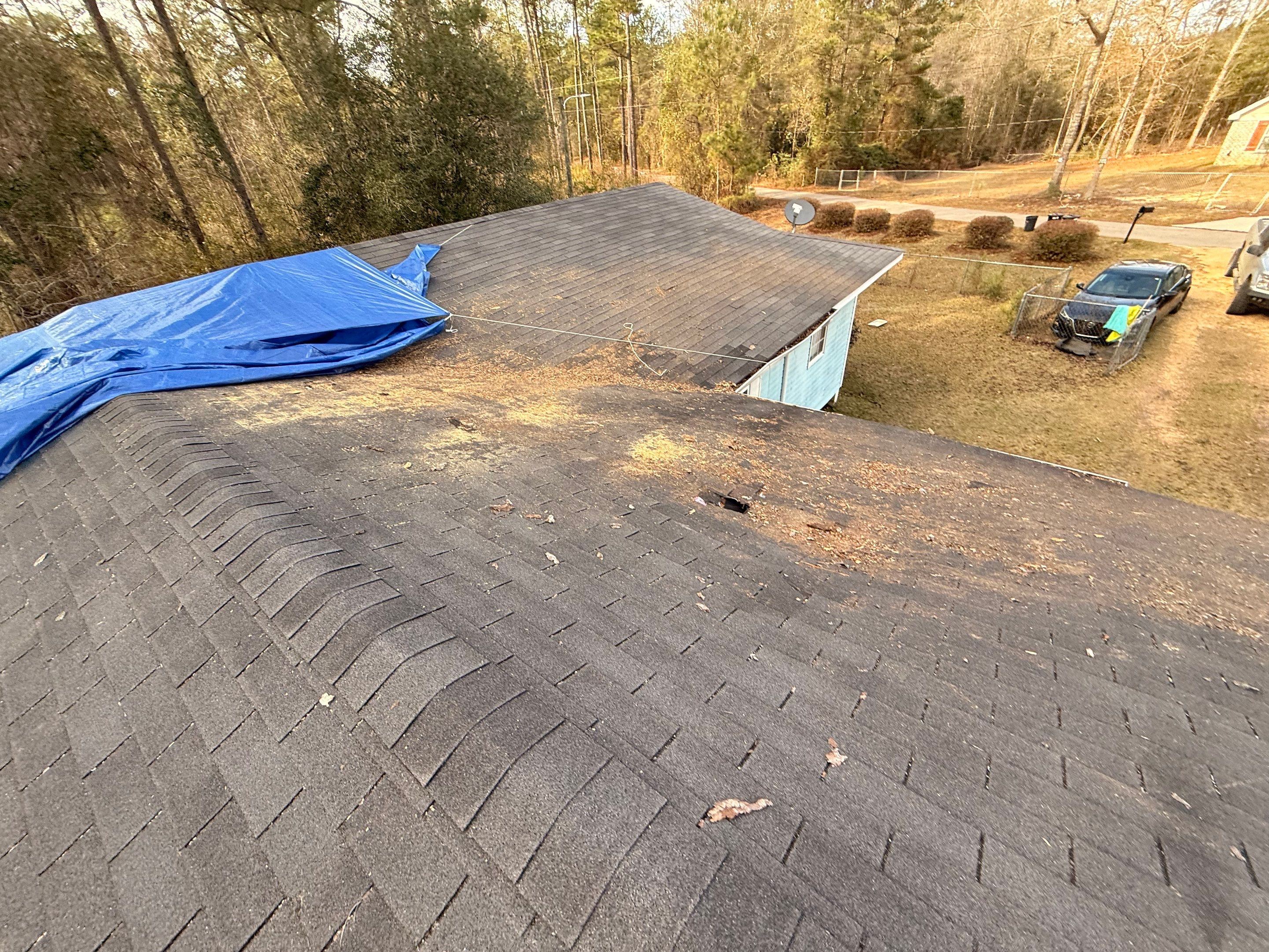 Full Architectural Shingle Roof Replacement Following Storm Damage in Wiggins by Frontline Roofing