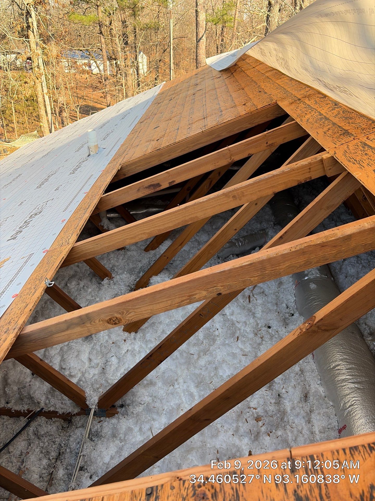 GAF Timberline HDZ Architectural Shingle Roof Replacement in Hot Springs by Temple Roofing and Exteriors