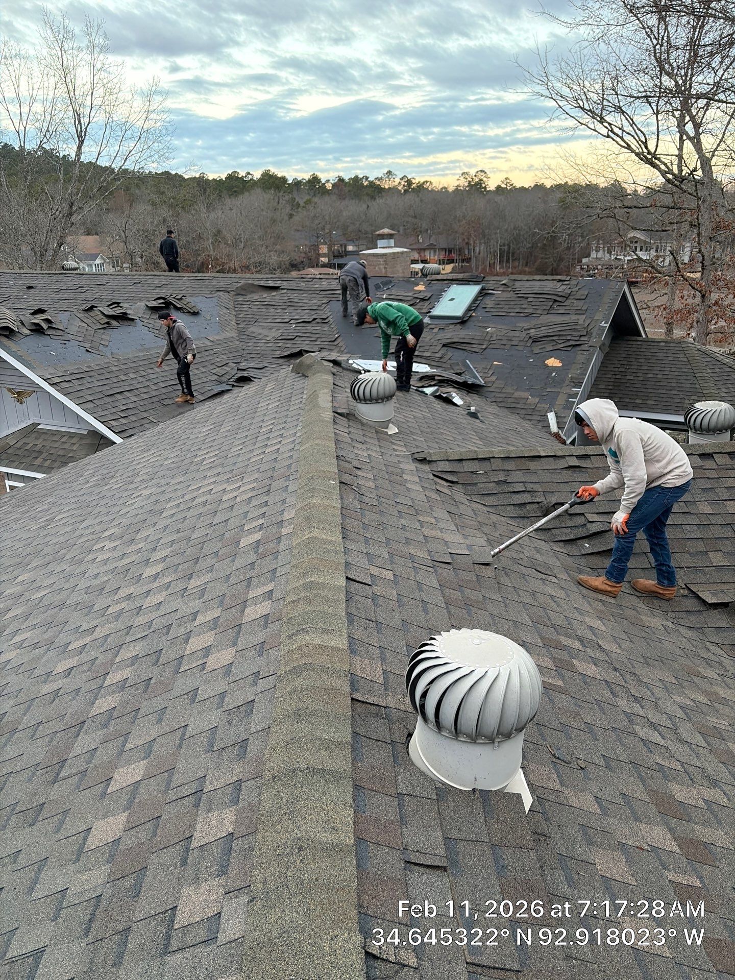 GAF Timberline HDZ Shingle Roof Installation in Hot Springs Village by Temple Roofing and Exteriors