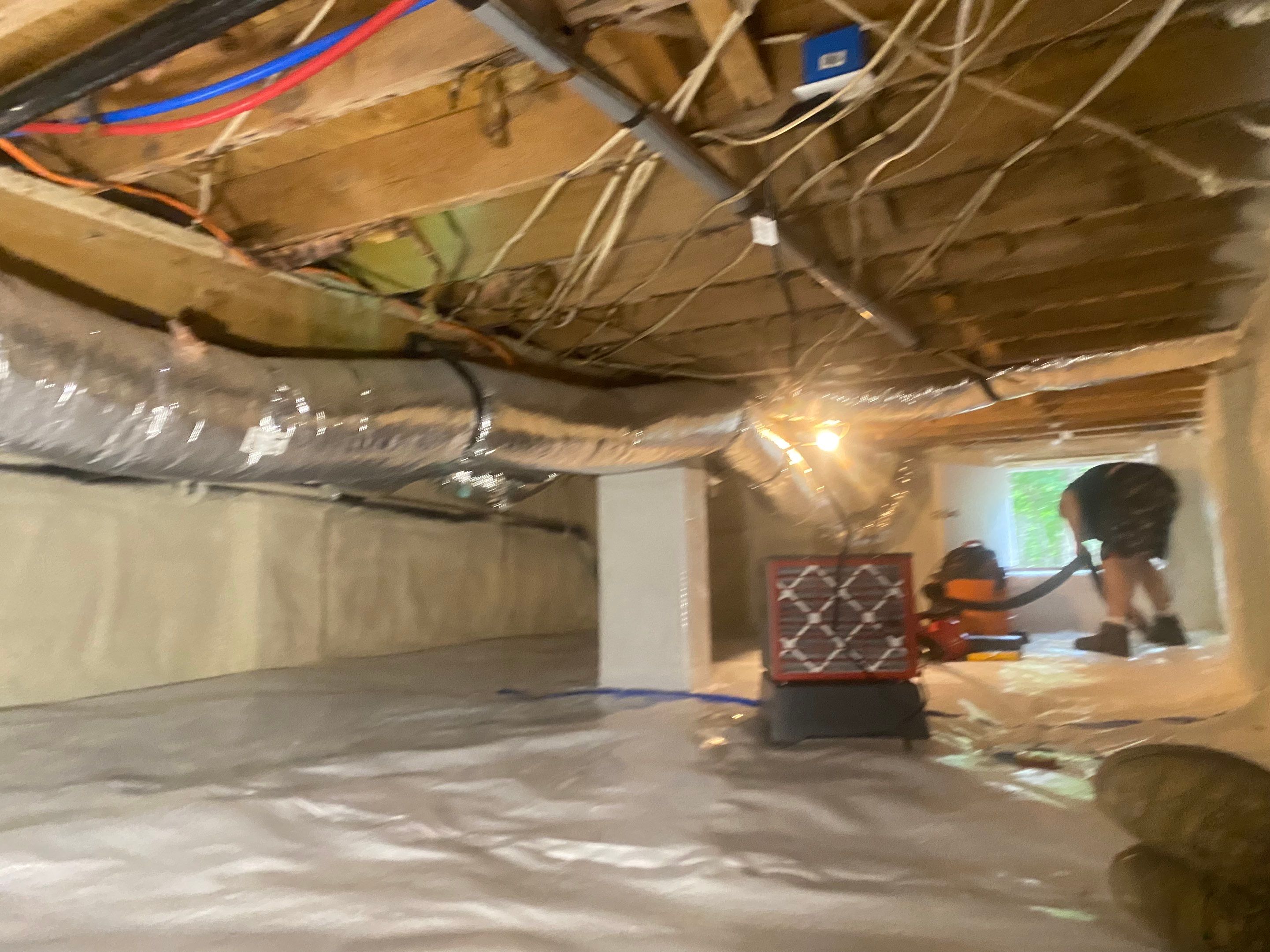 Crawlspace repair using cleanspace by Burke Home Services
