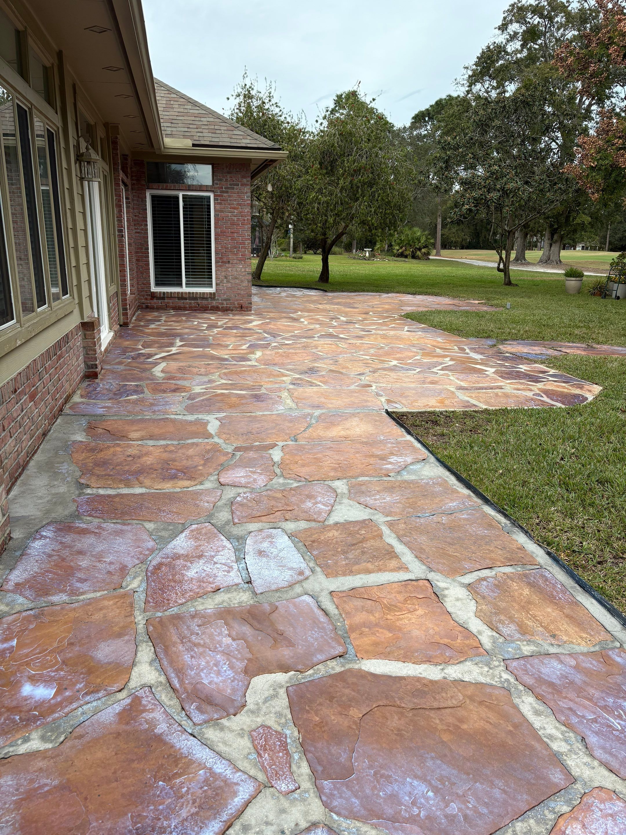 Stone Patio using TopSeal by DuraSeal