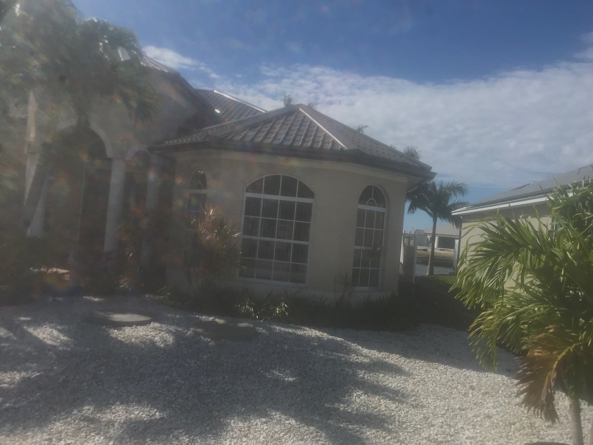 Brown Seamless Gutters Installation in Cape Coral FL by Gutter Professors