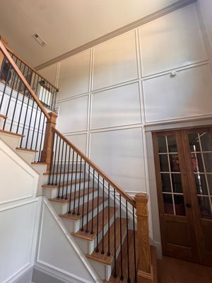 Interior Painting and Custom Millwork for a Greensboro Entryway