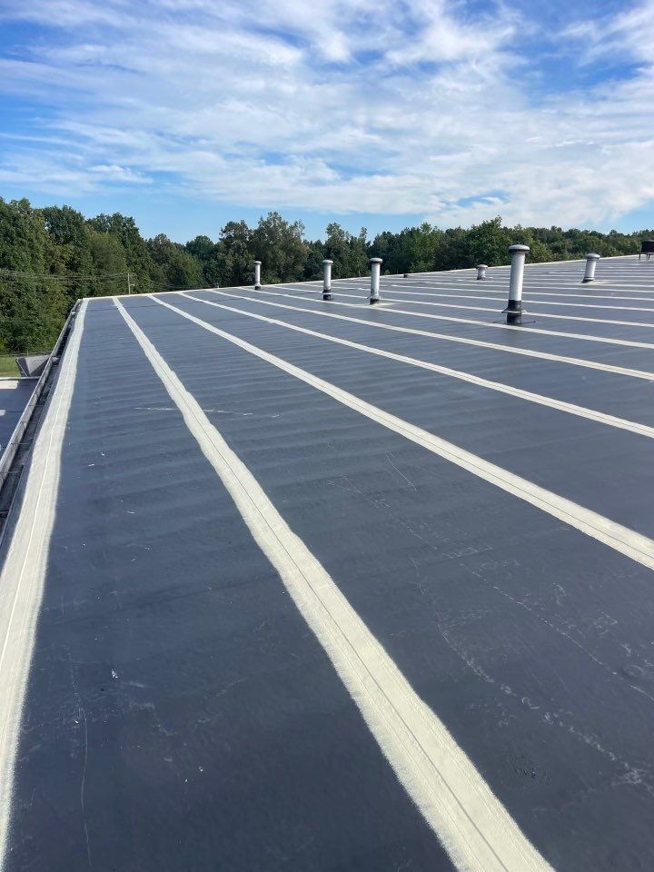 Commercial Roofing Installation using Coatings by Kentucky Commercial Roofing