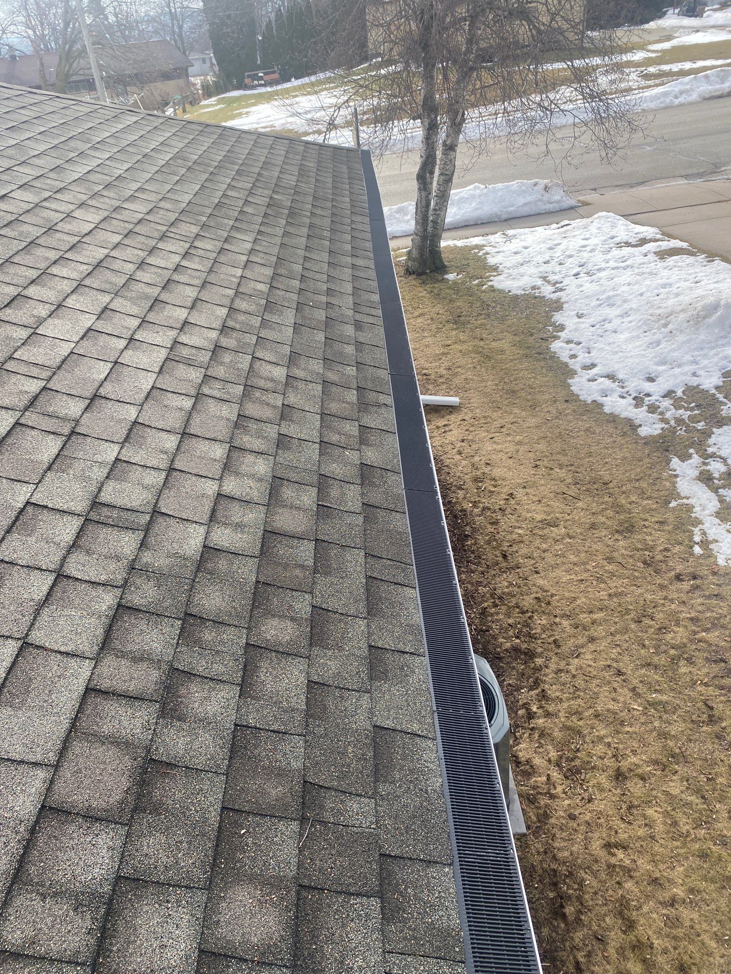 Rain Drop Gutter Guard Install Plymouth WI by Gellings Roofing & Siding
