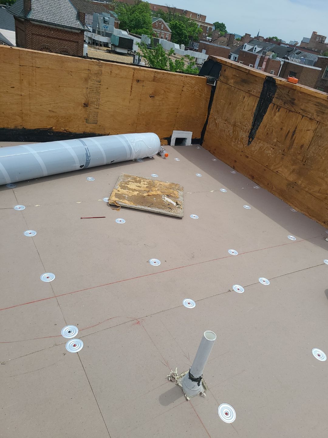 Alexandria: Carlisle Syntec TPO Flat Roof Installation by RM Banning, Inc.