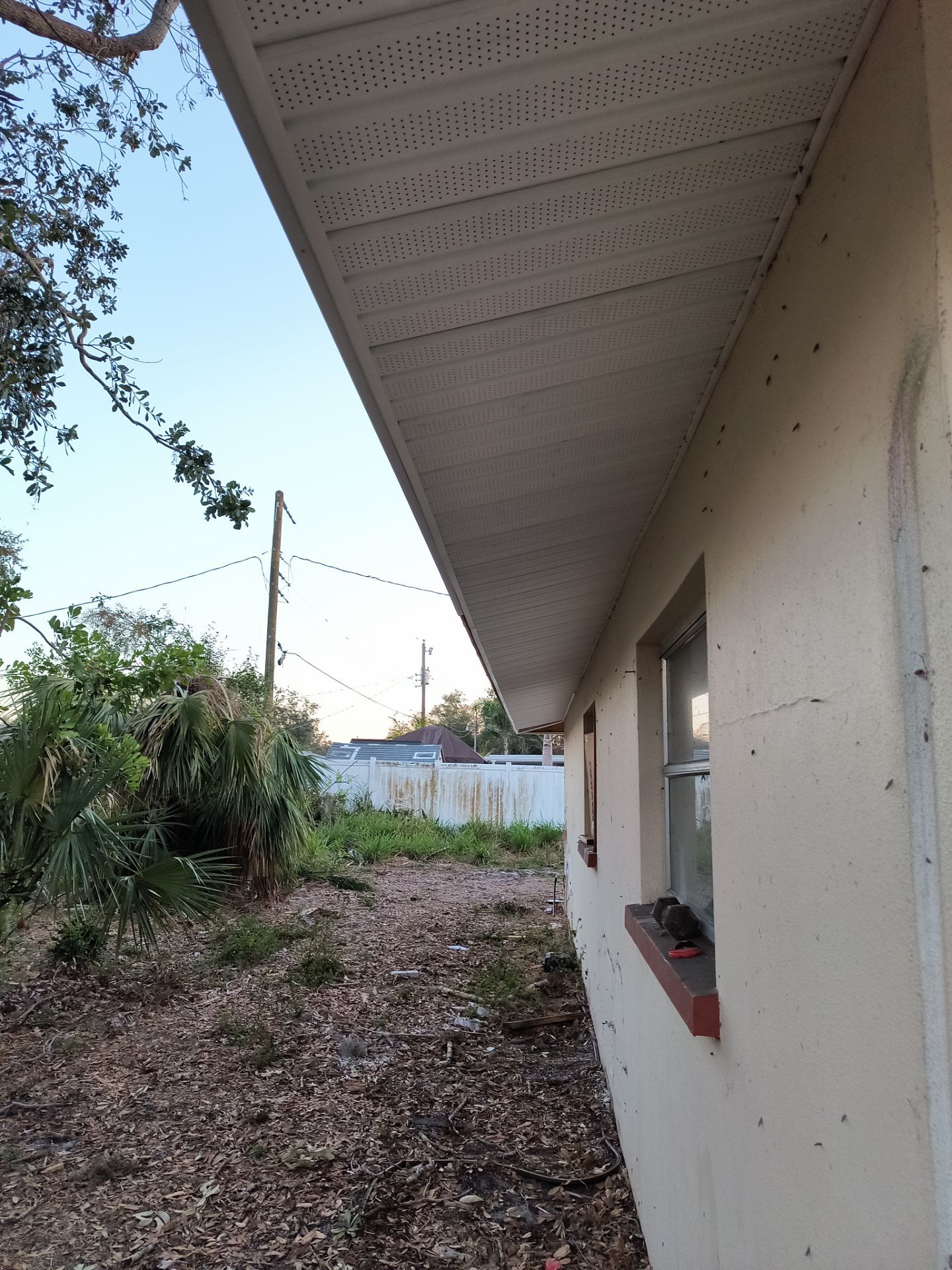 White Soffit and Fascia Upgrade in Sarasota FL by Gutter Professors