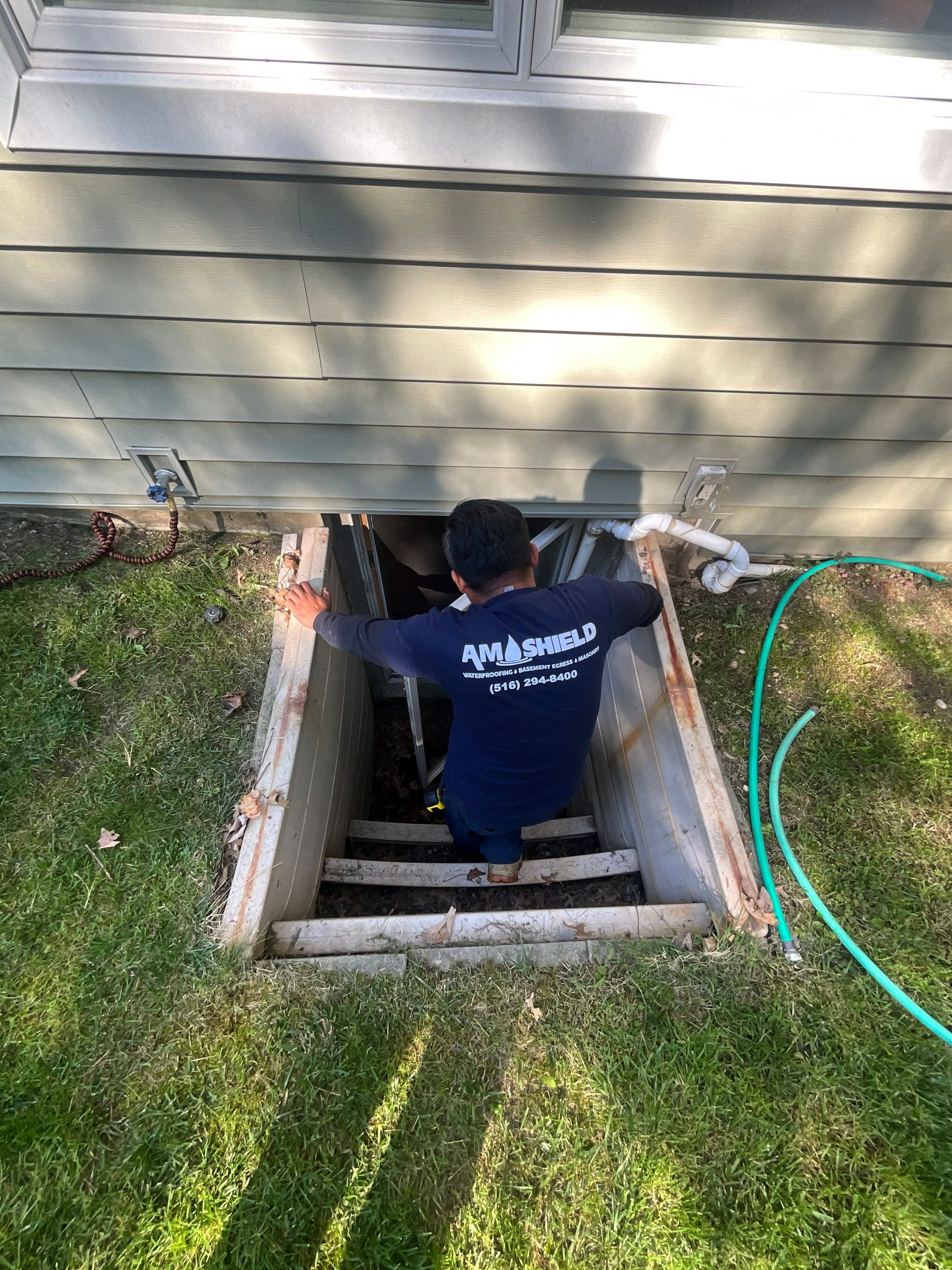 Woods Dr, Roslyn, NY 11576 by A.M. Shield Waterproofing, Corp.