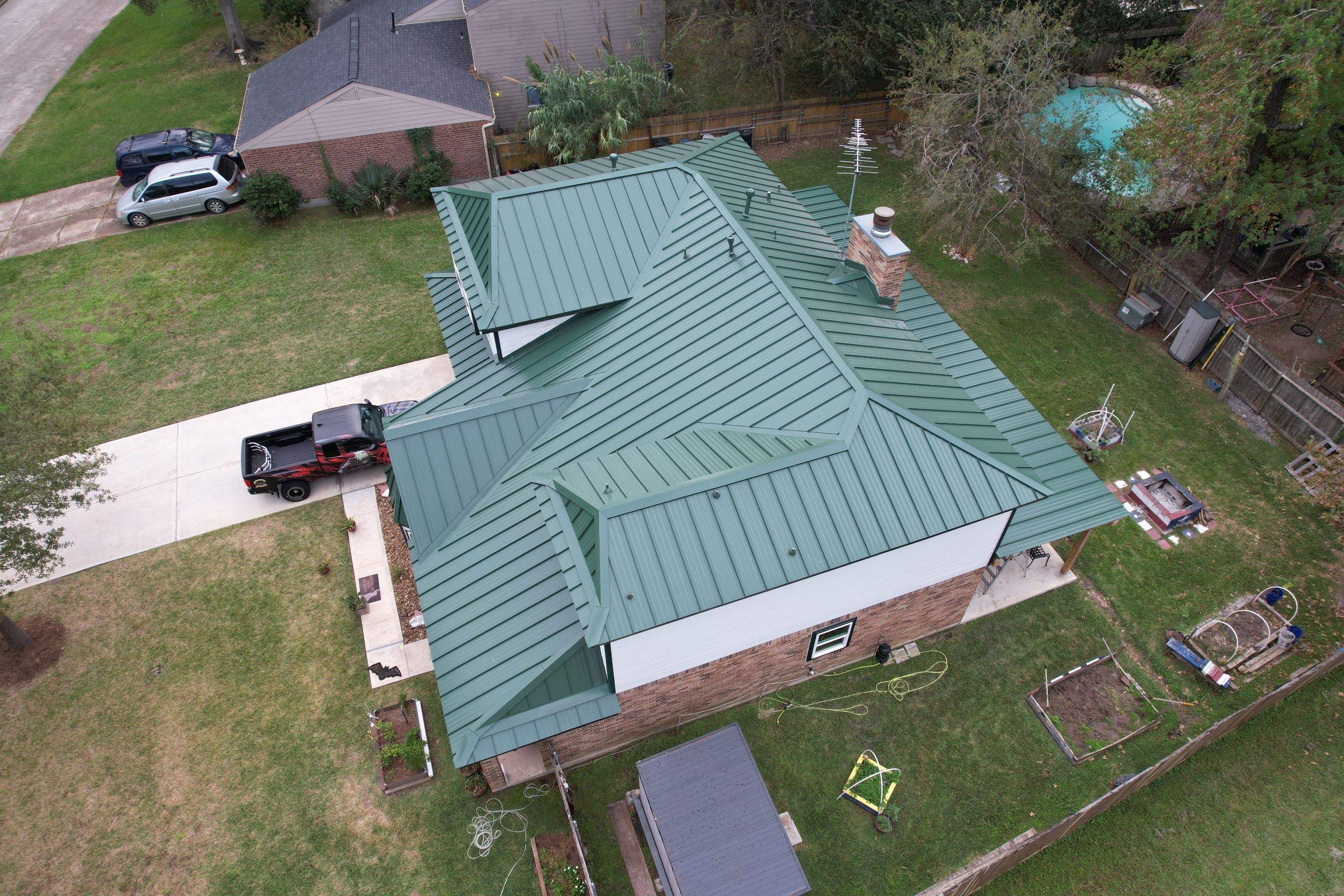 Standing Seam Metal Green by STX Roofing