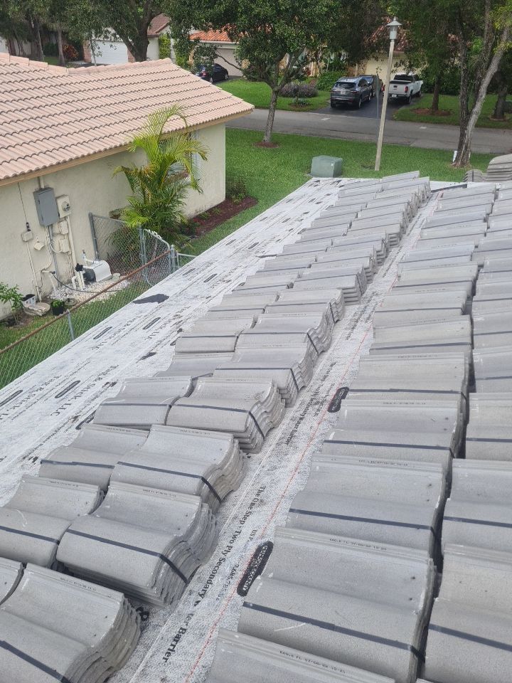 Residential Roofing Installation using Eagle Roofing Tile by BLUES BROTHERS ROOFING